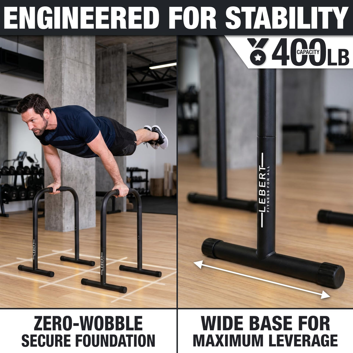 Lebert EQualizer Total Body Strengthener Dip Station - Lebert Fitness Official Imagery - 7