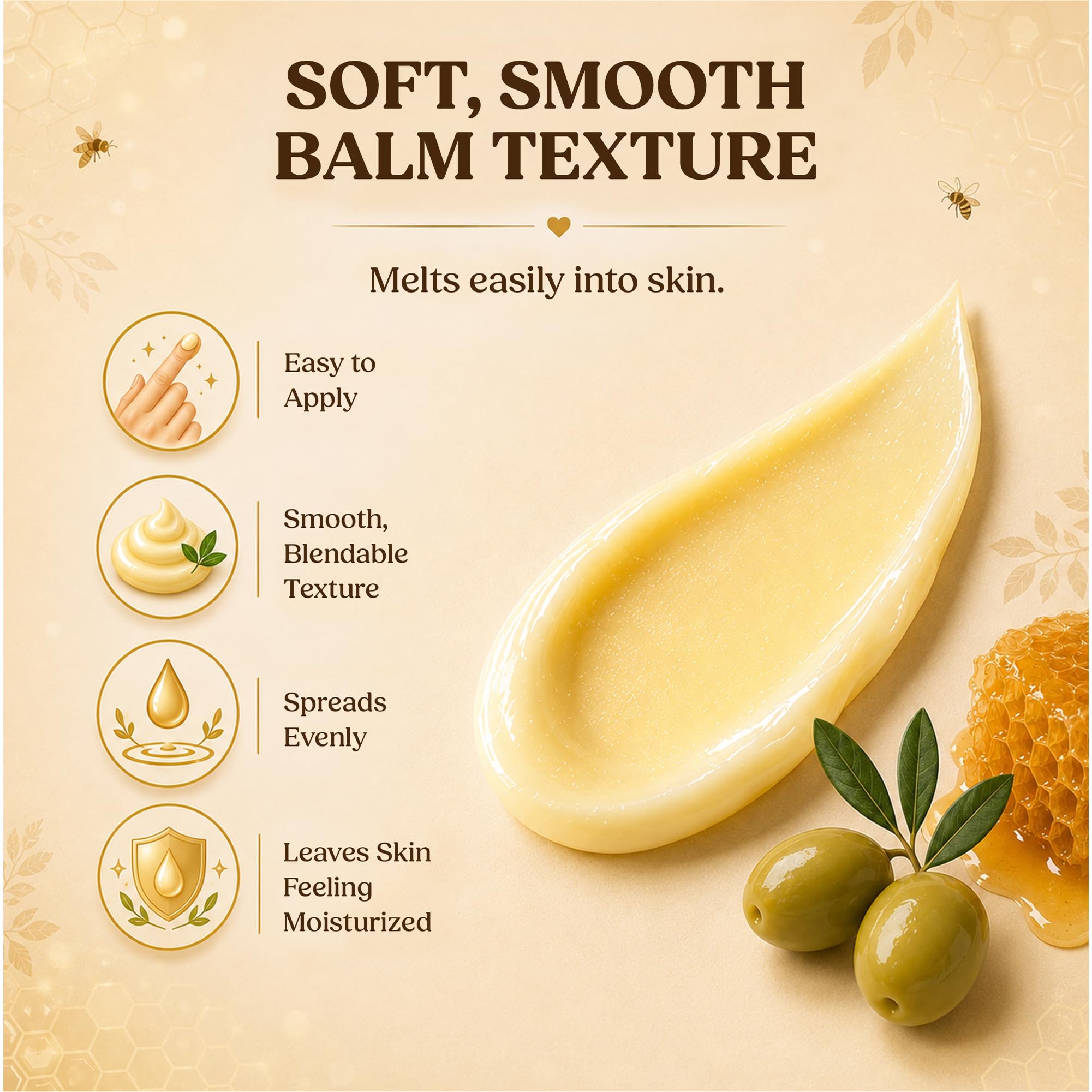 Medicine Mama's Apothecary Sweet Bee Magic Organic Honey Bee Balm for Face, Skin & Body - All in One Honey Balm - Beeswax Body Moisturizer - All Natural Aid - 1 jar (4oz)