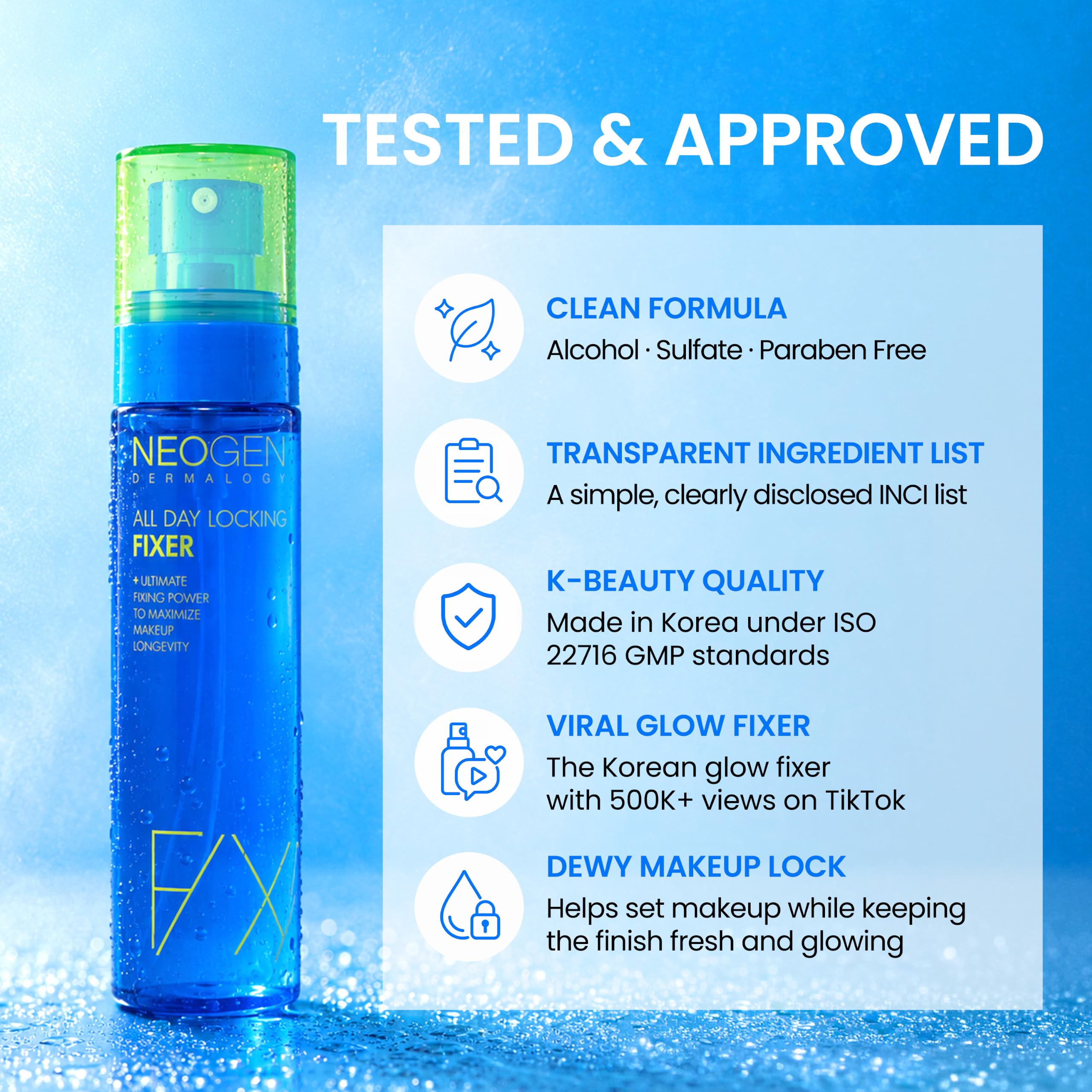 DERMALOGY by NEOGENLAB NEOGEN Dermalogy All-Day Makeup Setting Spray, - View 6