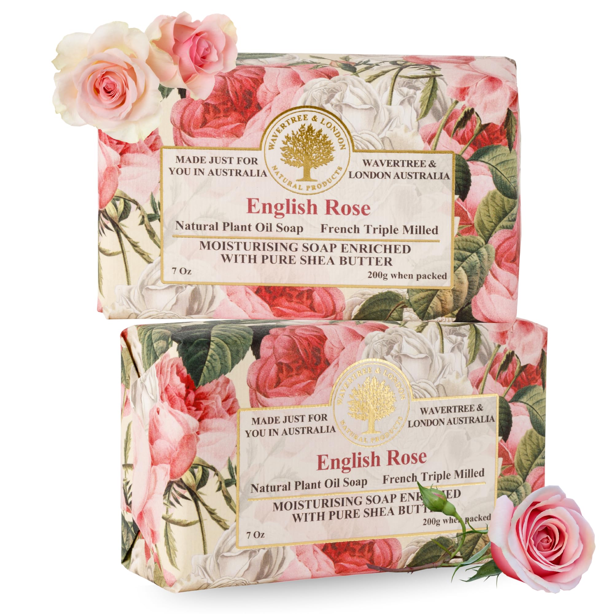 Wavertree & London Lavender Scented Natural Soap Bars (Pack of 2), 7oz Moisturizing French Triple Milled Soap Bars enriched with shea butter - Pure Plant Oil Bath & Body Bar for All Skin Types - Wavertree & London Official Product View 9