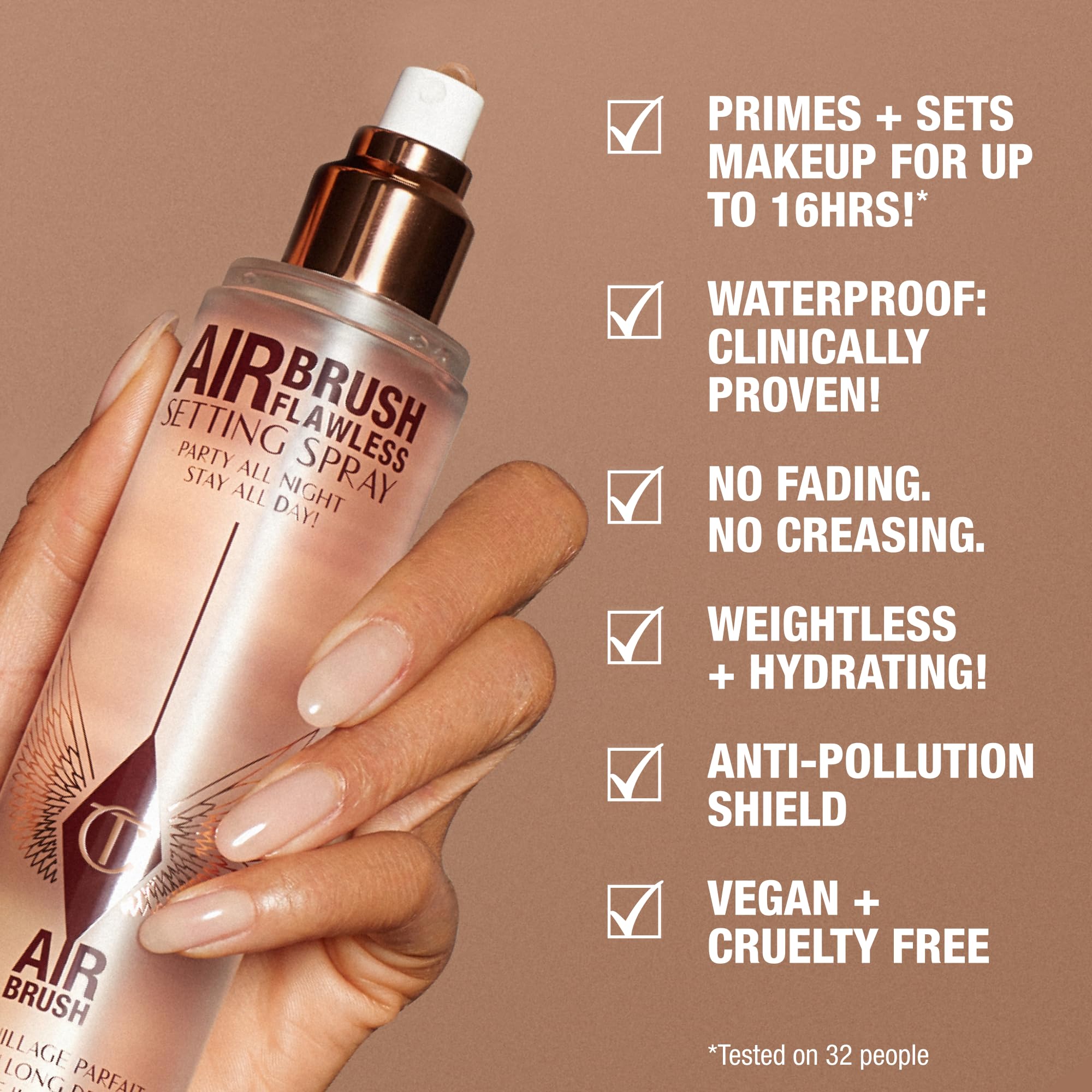 Elefair Tech Charlotte Tilbury Airbrush Flawless Setting Spray - Ultra Fine - Elefair Tech Official Product View 4