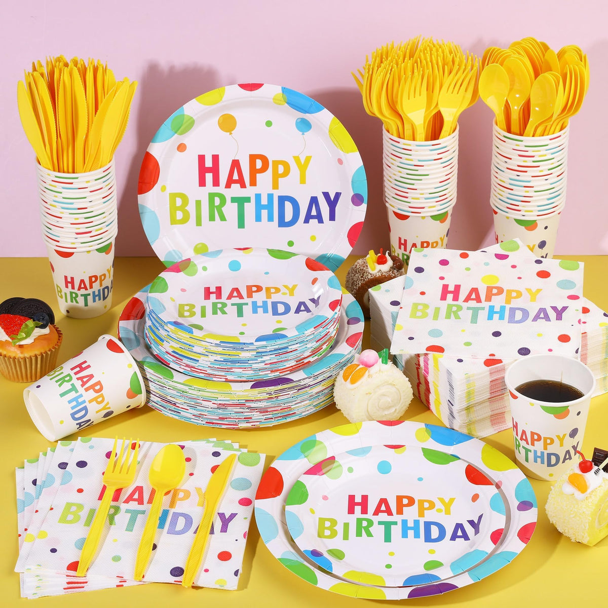 Kochorie 400 Pieces Happy Birthday Party Decorations - Kochorie Official Imagery - 5