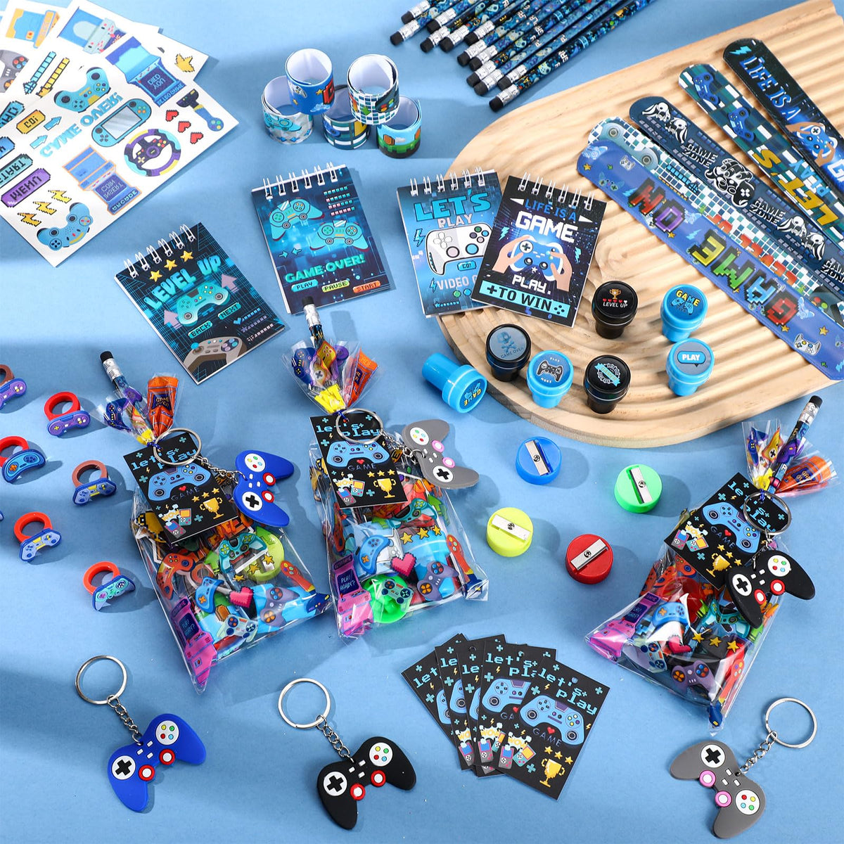 Sayglossy 251 Pcs Cool Video Game Party Favors Set Birthday - Sayglossy Official Imagery - 5