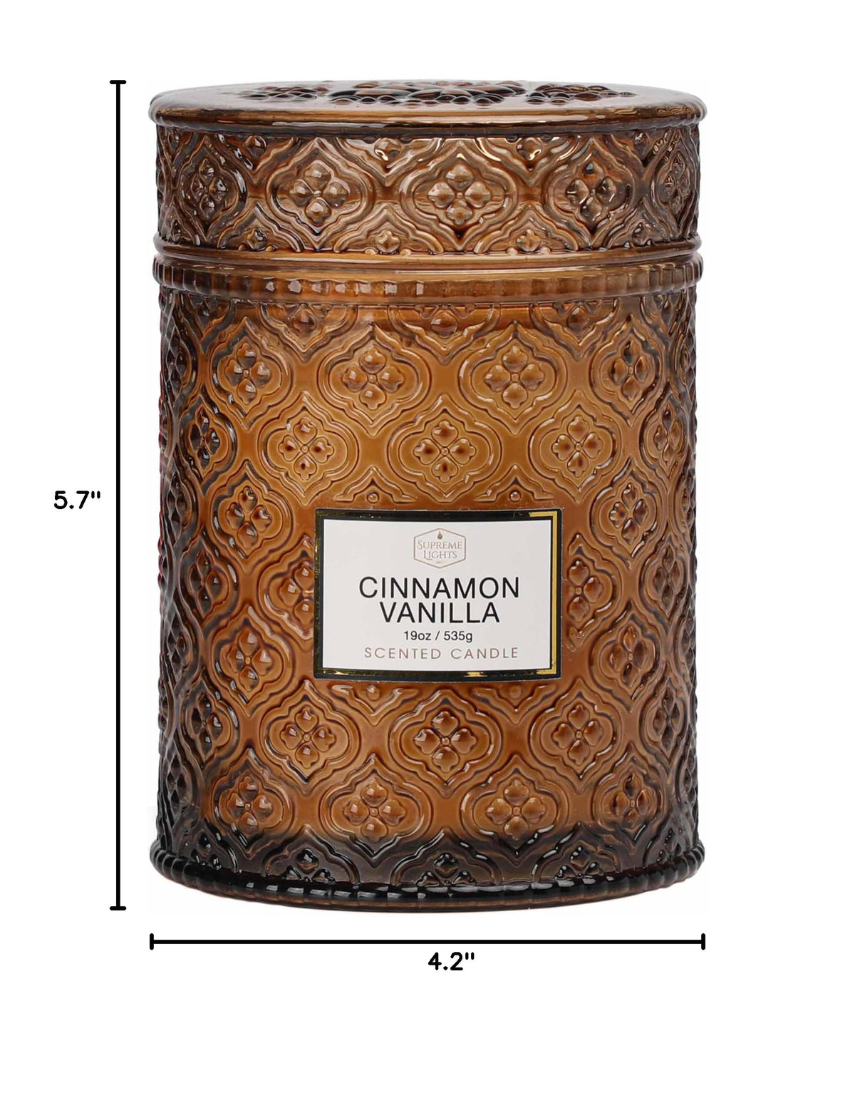 Fall Candle Cinnamon Vanilla Spice Candles 19oz Large Candle - SUPREME LIGHTS ·2017· Official Imagery - 8