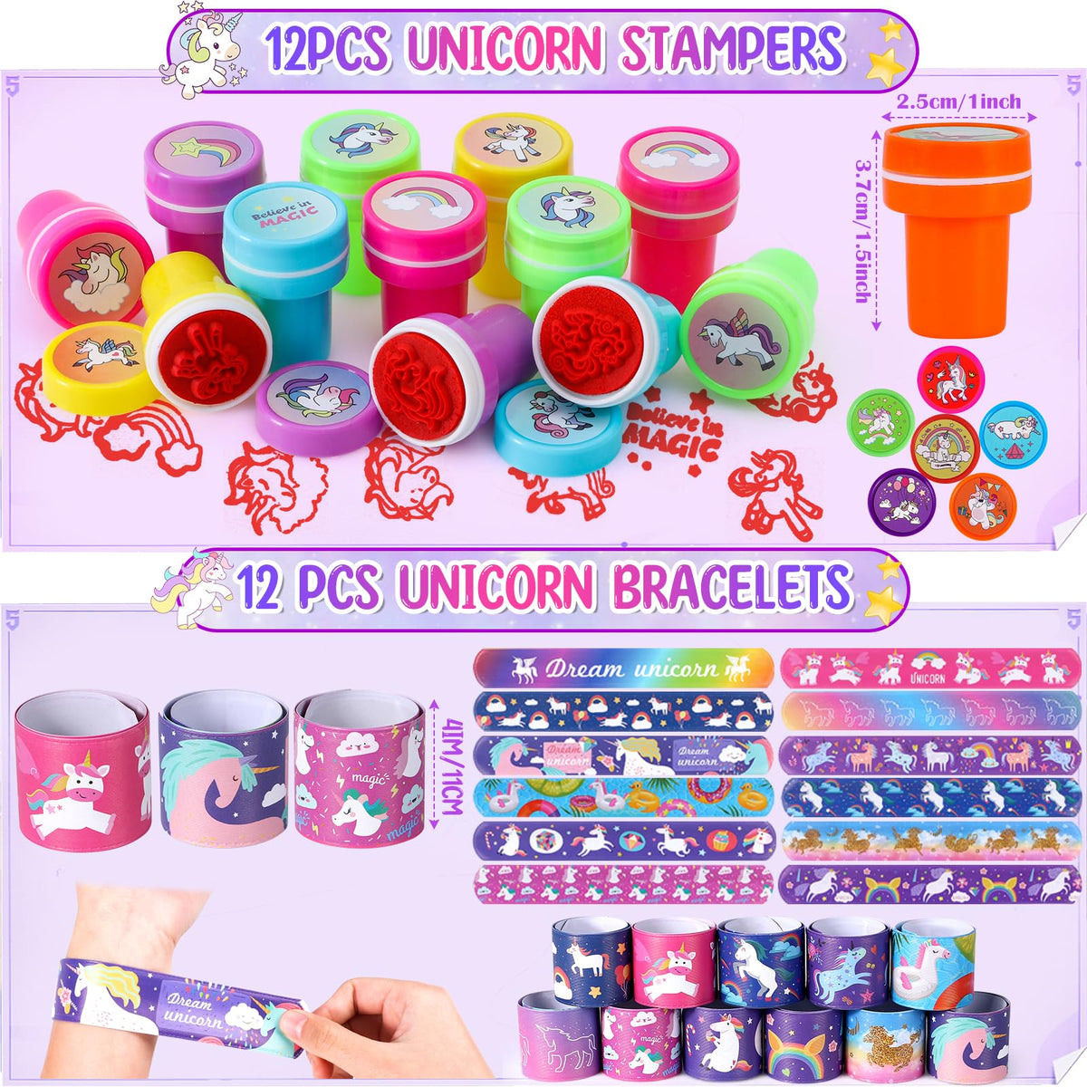 184Pcs Unicorn Party Favors Unicorn Birthday Party Supplies - Winrayk Official Imagery - 6