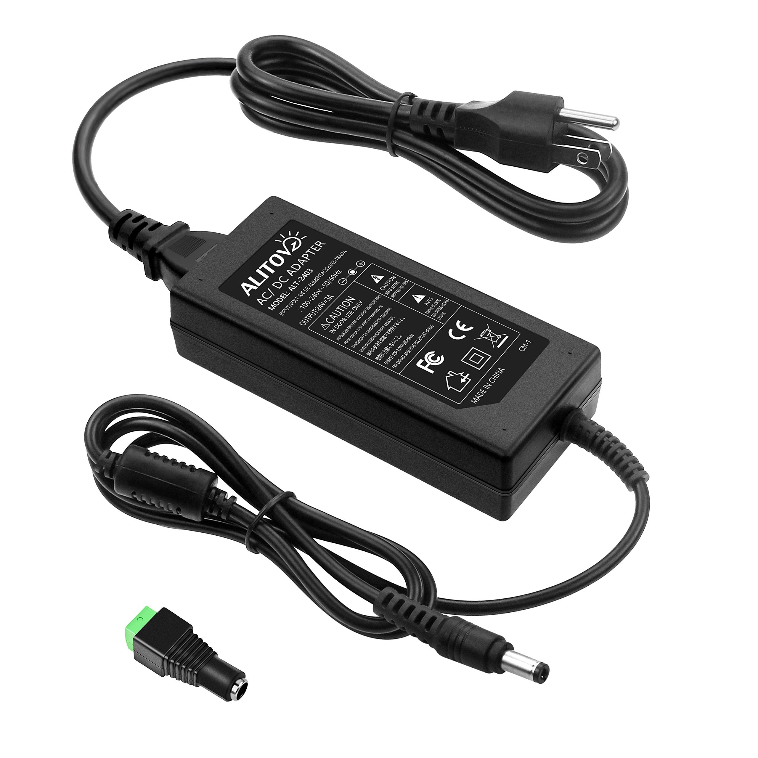ALITOVE 24V 3A 72W AC to DC Adapter Power Supply Converter AC 100 - ALITOVE Official Product View 1