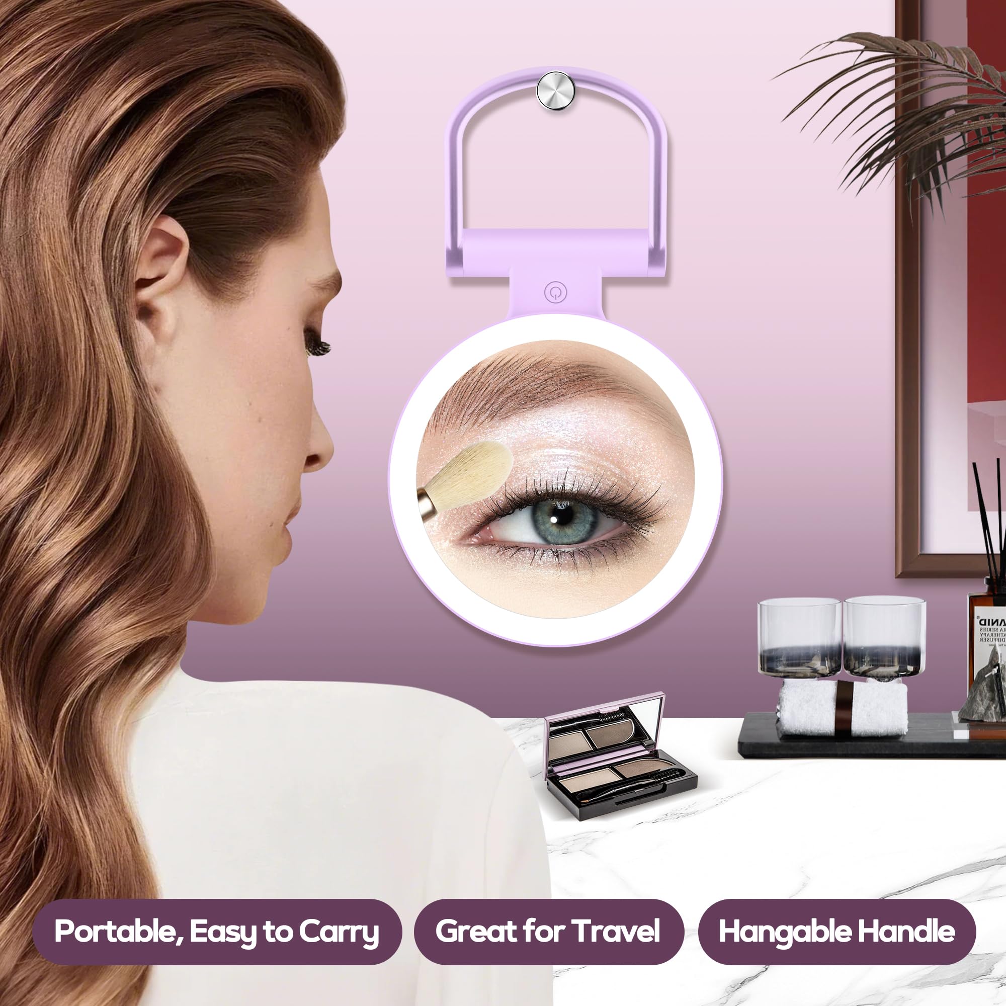 B Beauty Planet Magnifying Mirror with Light 30X, Double-Sided 1X/30X Magnifying - B Beauty Planet Official Product View 7