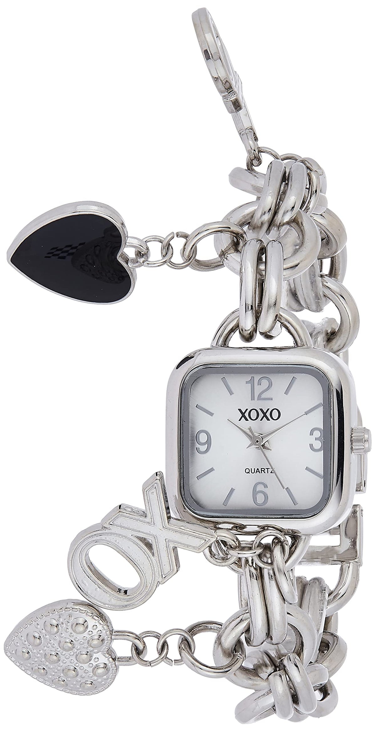 XOXO Women s Charm Bracelet Watch with XO and Heart Charms - Accutime Official Imagery - 2
