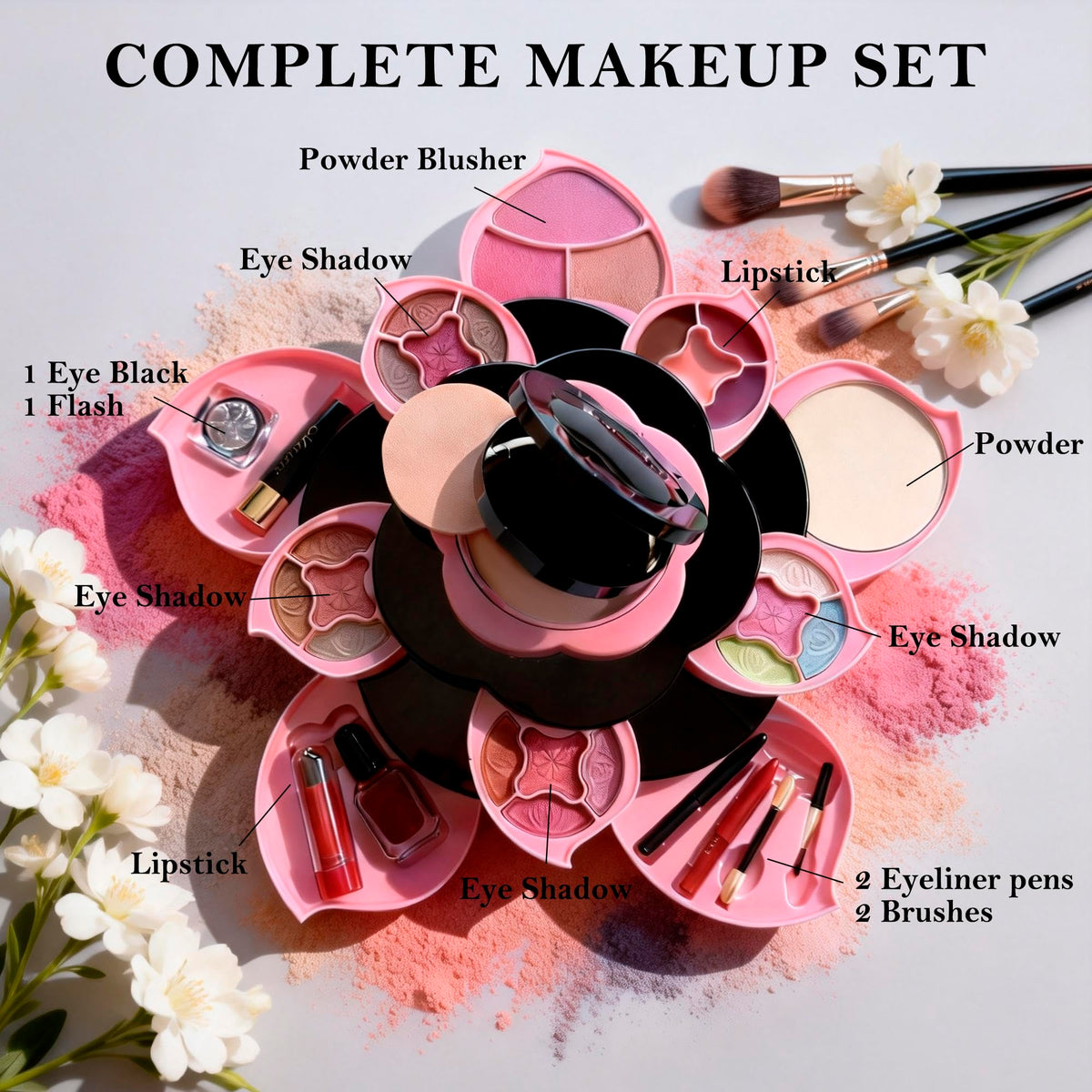 Flower Makeup Kit for Girls - SGRAMSTORG Official Imagery - 3