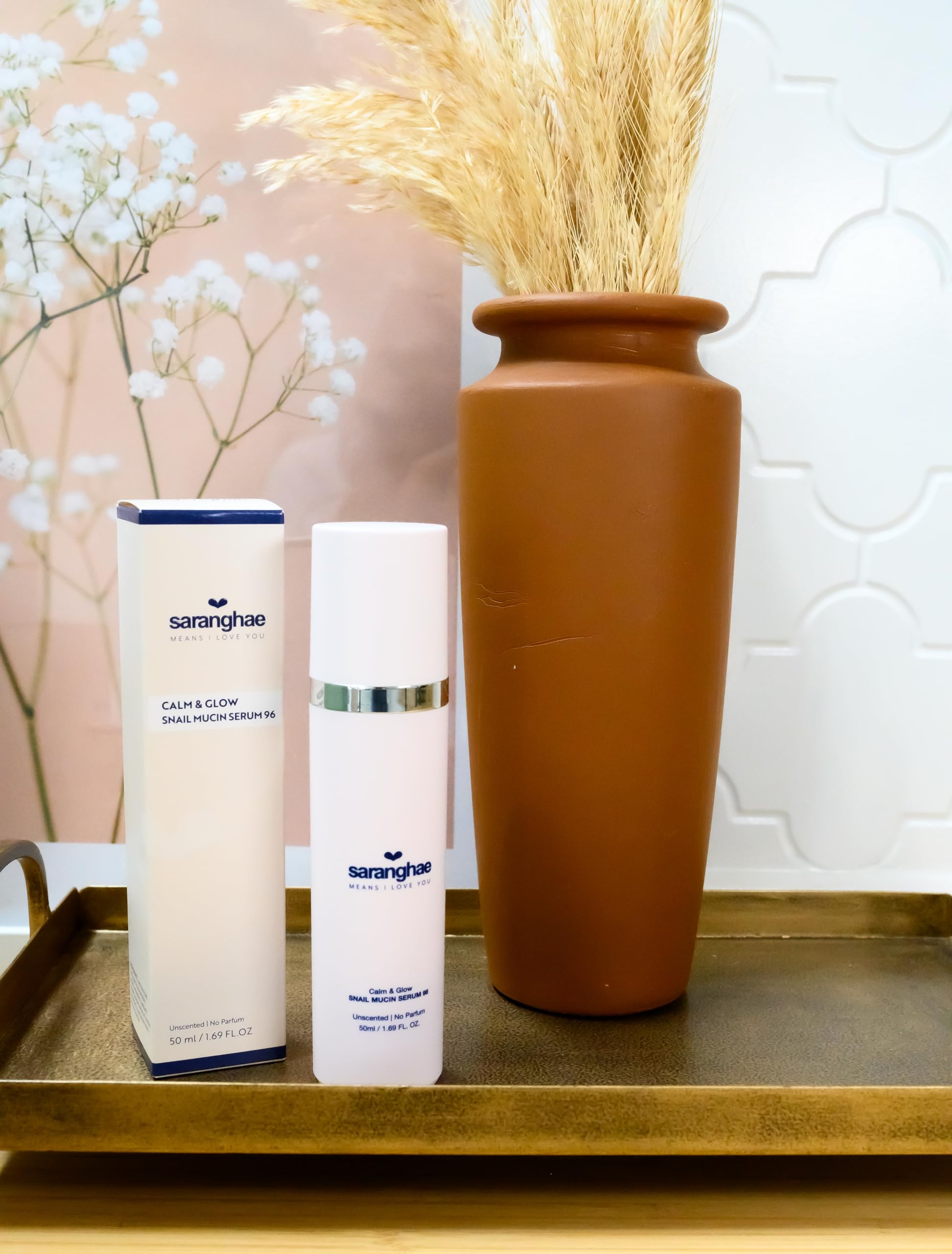 Saranghahe Snail Mucin Serum for Face with Niacinamide - Saranghae Means I Love You