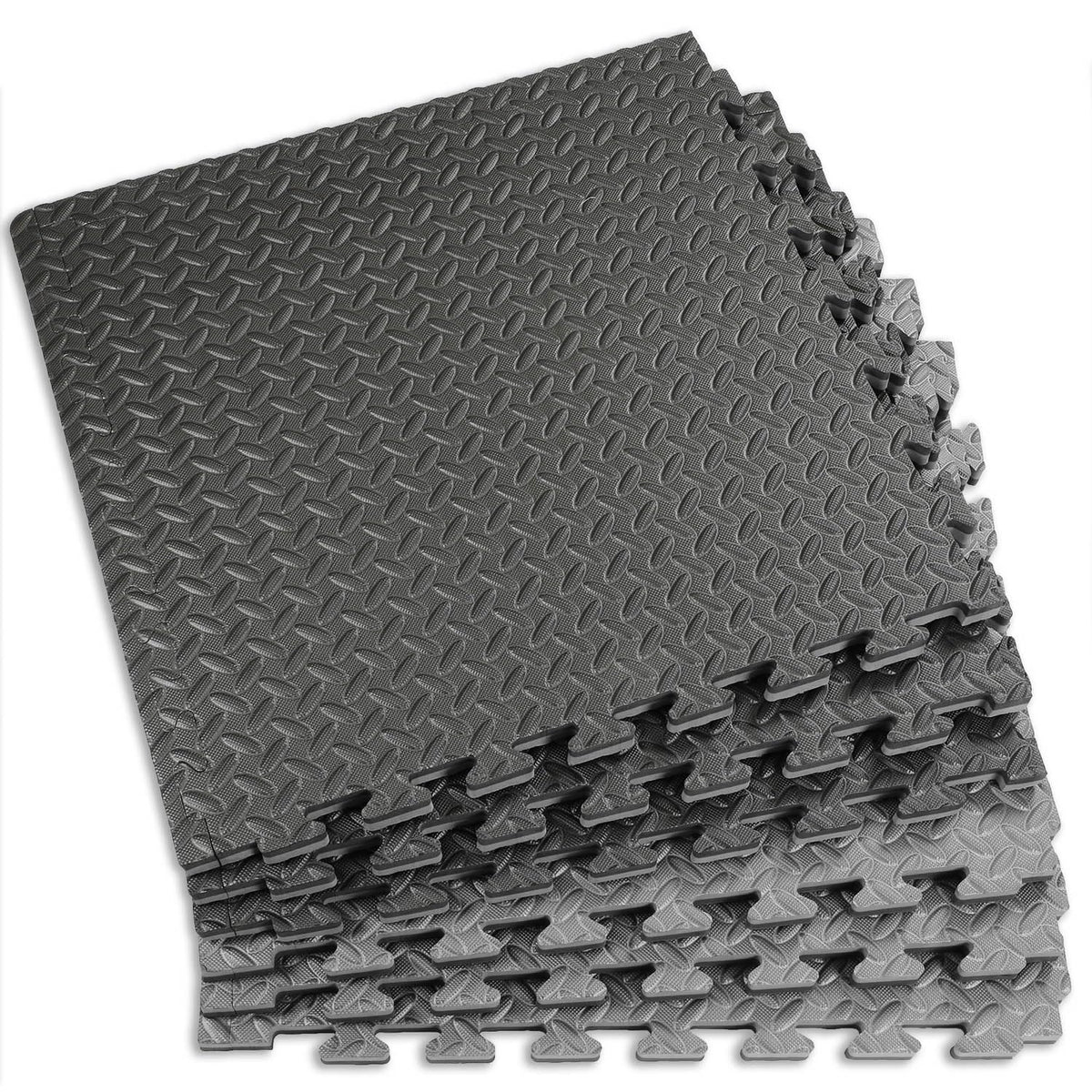 1 Extra Thick 48 sq ft Reversible EVA Gym Foam Floor Mat - Xspec Official Imagery - 8