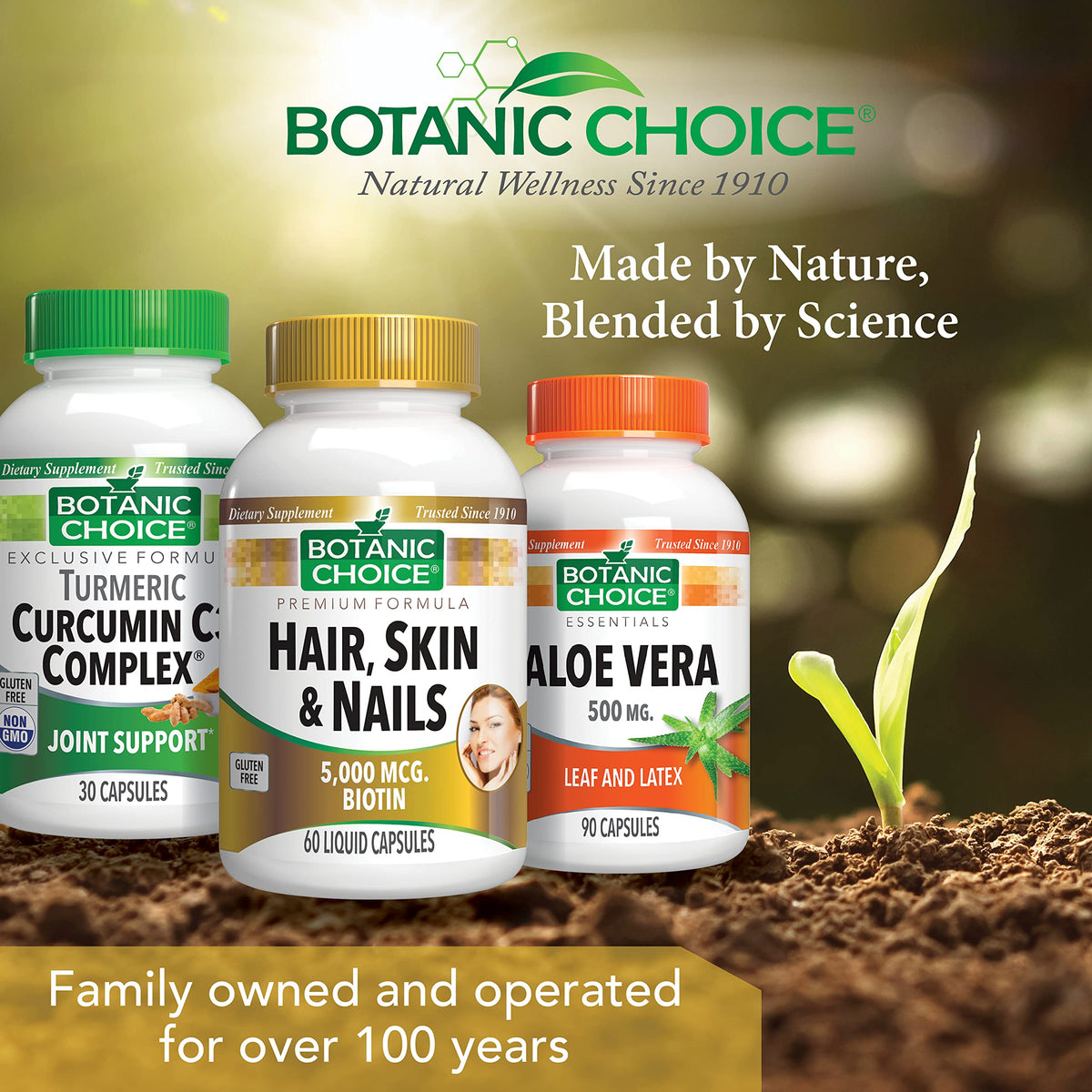 Botanic Choice Hair Skin Nails Vitamins with Biotin 60 - Botanic Choice Official Imagery - 8