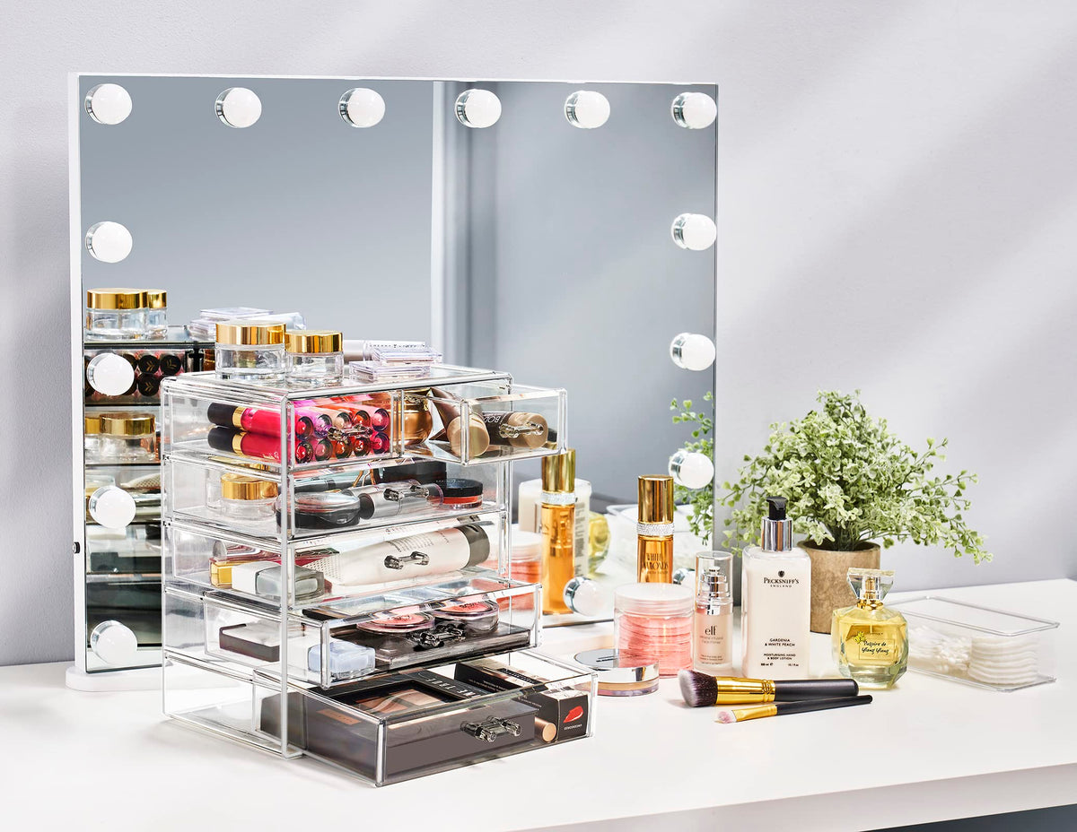Sorbus 6 Drawer Makeup Organizer with Small Wide Drawers - Sorbus Official Imagery - 3
