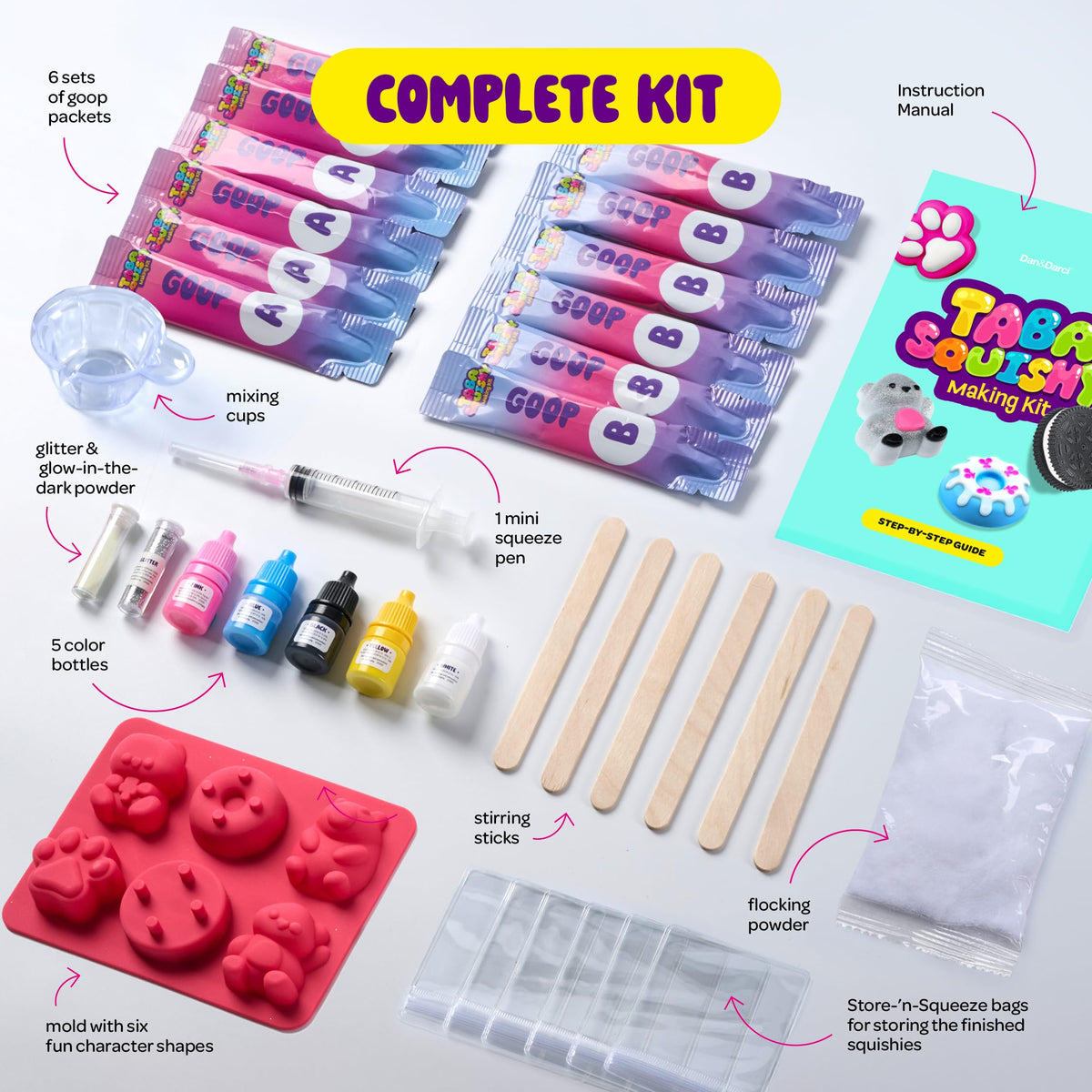 Taba Squishy Making Kit for Kids - Dan&Darci Official Imagery - 6