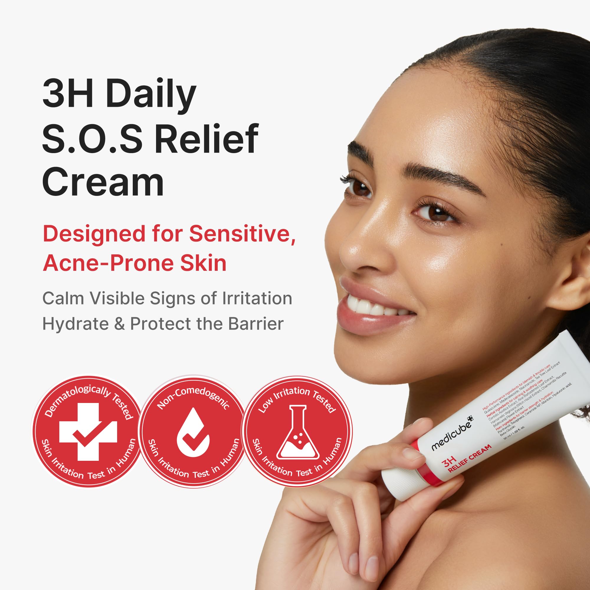 medicube 3H Daily Relief Cream for All Skin Types & After Spot Care - medicube Official Product View 3