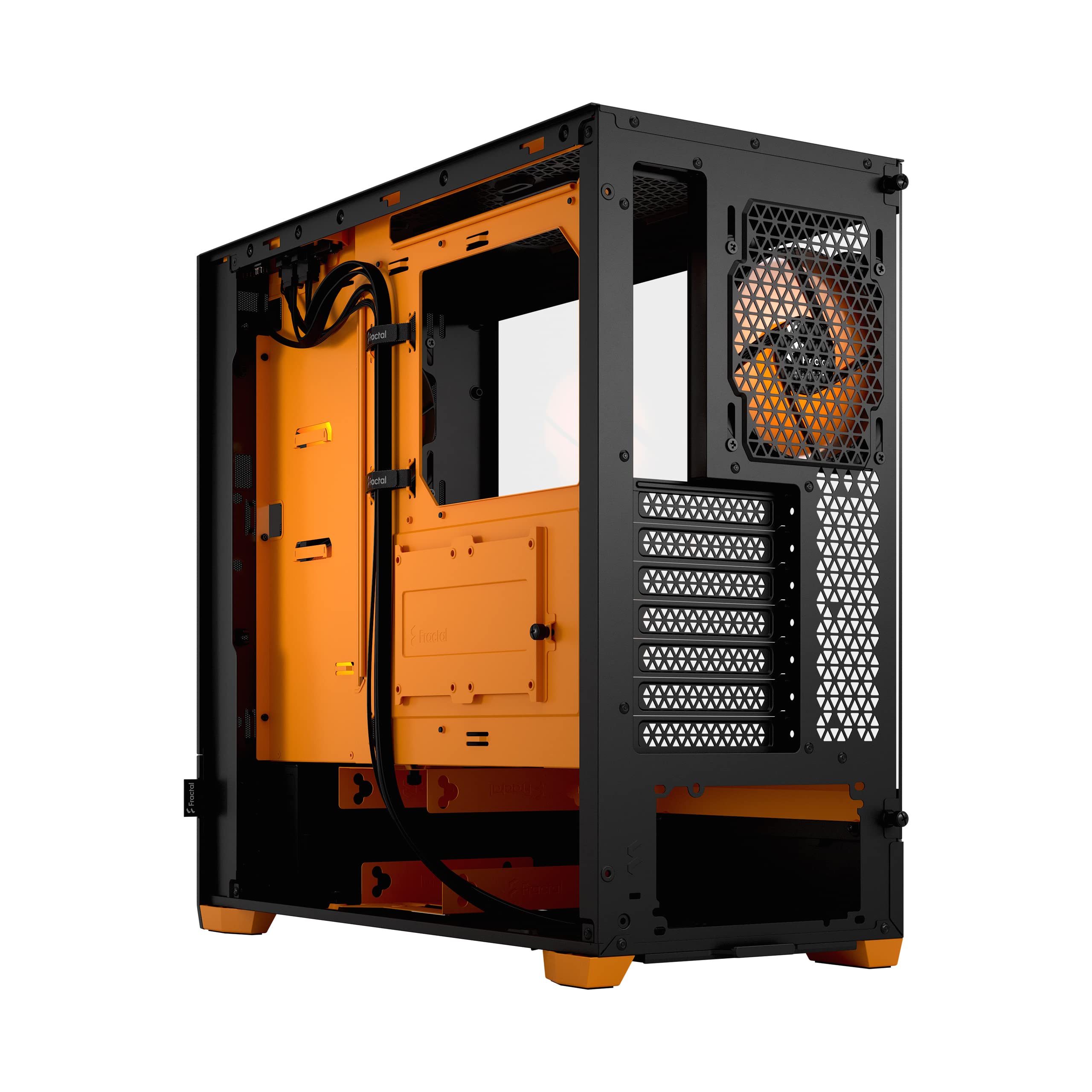Fractal Design Pop Air RGB Orange Core Tempered Glass Clear Tint