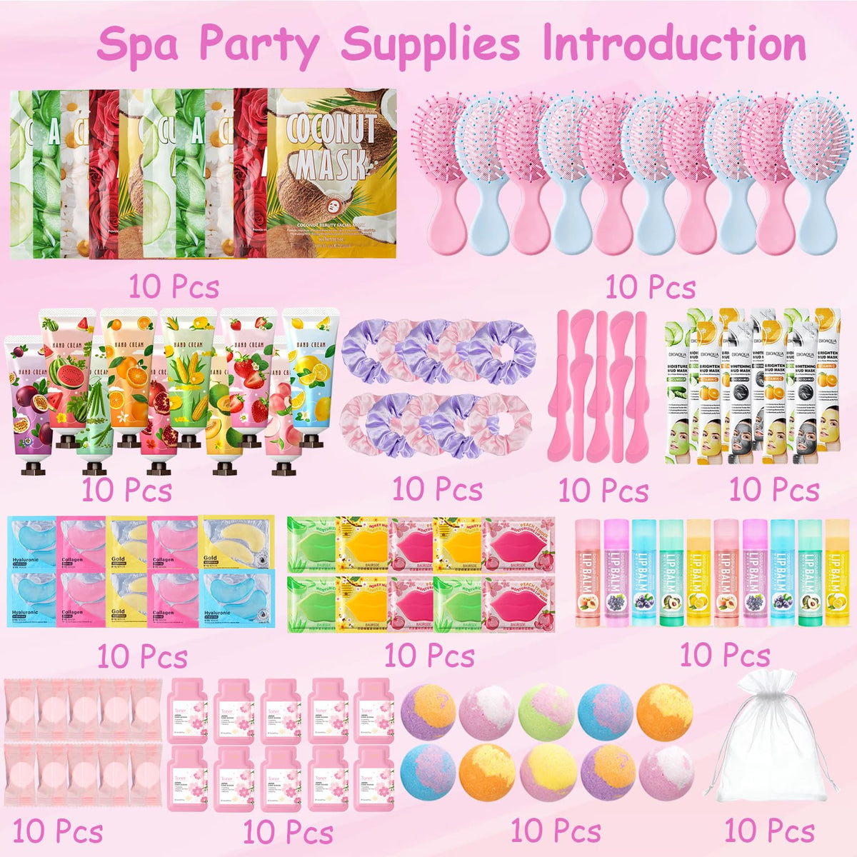 130 PCS Spa Party Supplies for Women Include Face Masks - UYJ, Official Imagery - 3