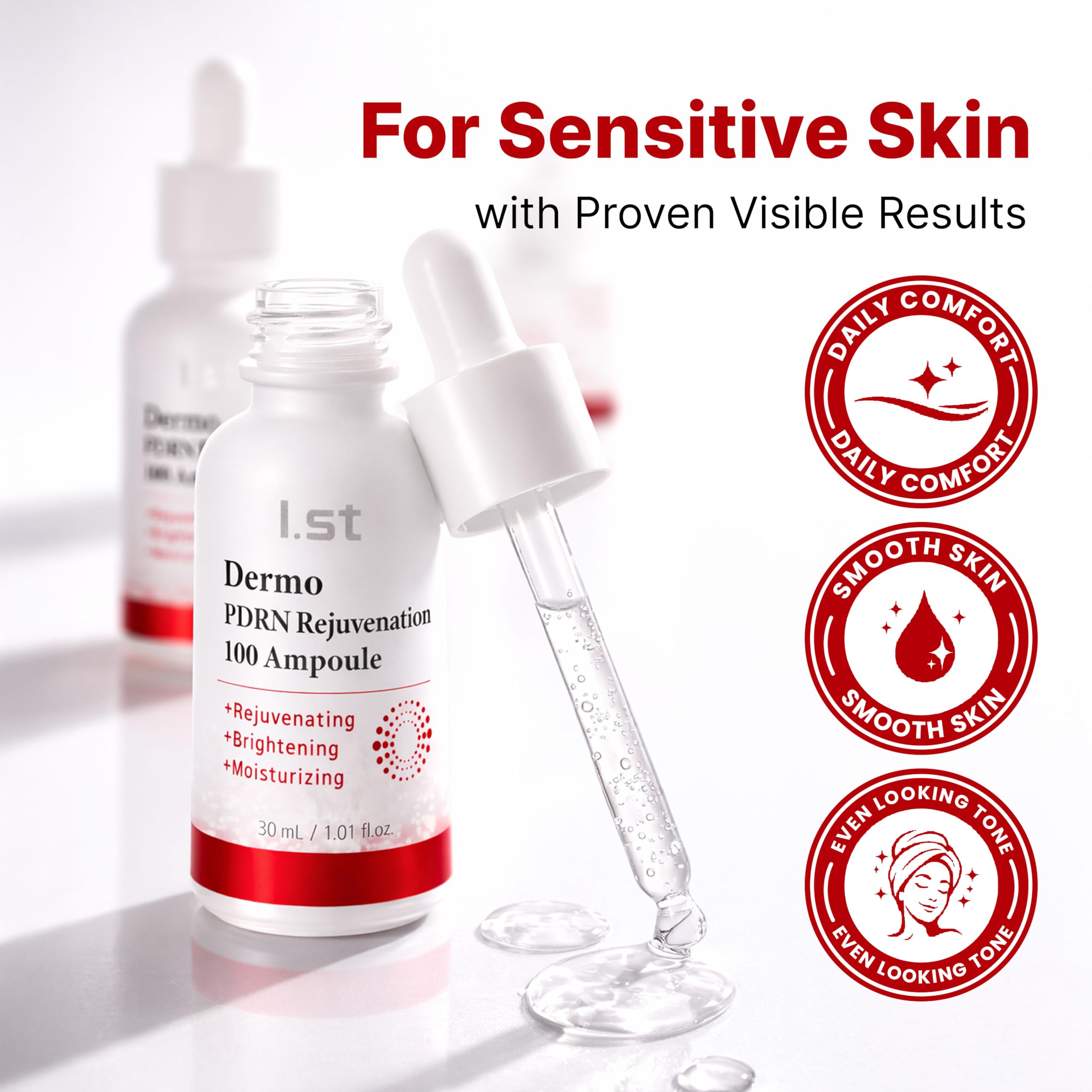 I.st Dermo PDRN 100 Serum for All Skin Type, 1.01 fl.oz (30ml) - I.st