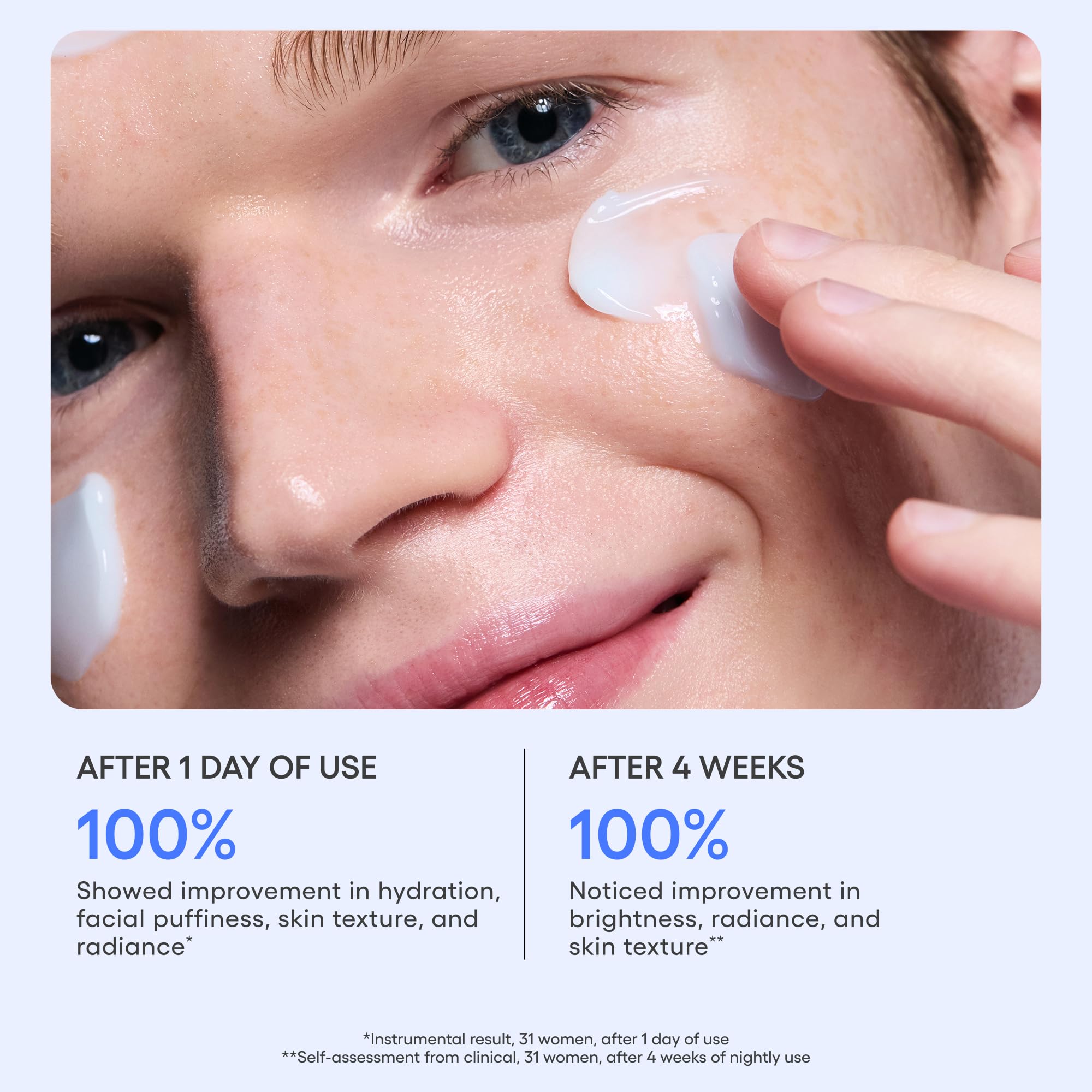 Water Sleeping Mask: Hydrating Korean Overnight Face Mask with Hyaluronic Acid Blend & Niacinamide, for Deep Hydration, Glowing Skin & Barrier Support | Korean Skin Care - Elefair Tech Official Product View 7