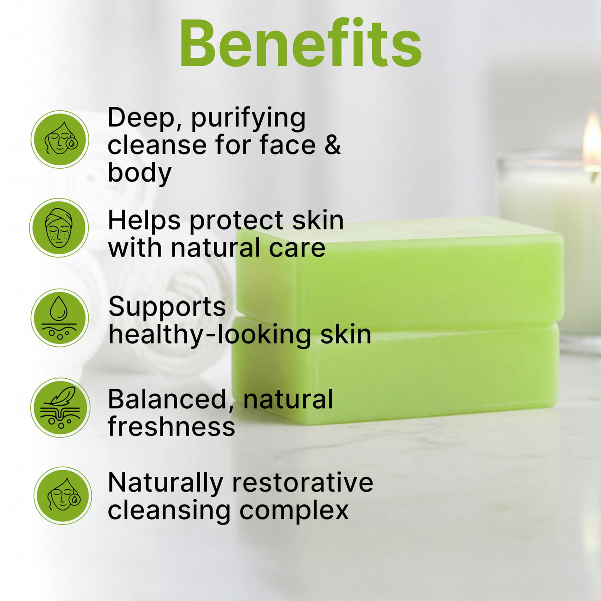 Tea Tree Oil Vitamin E Soap Bar - BIOXI Official Imagery - 4