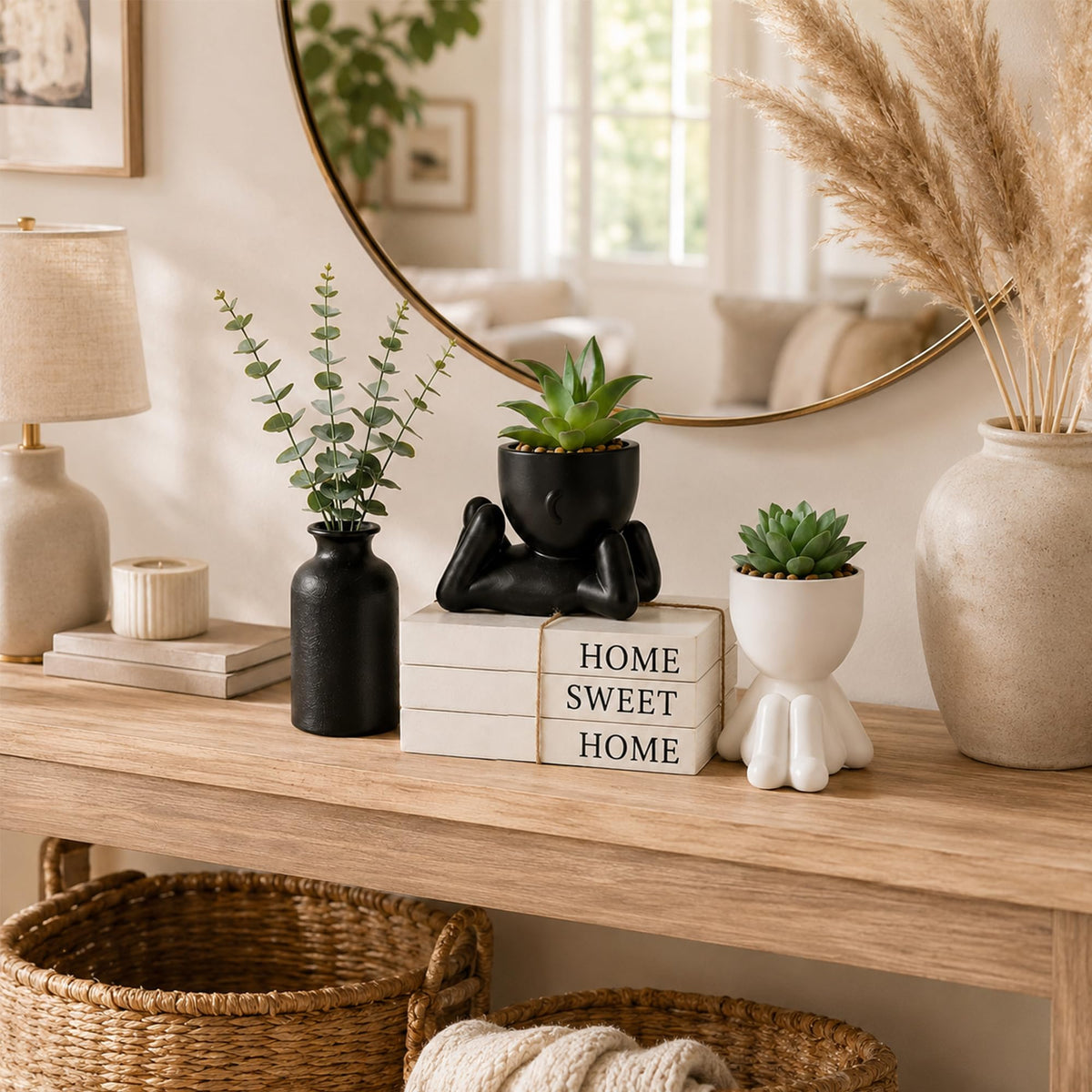4PCS Farmhouse Home Decor Set Room Shelf Table Decor Indoor - EASLIV Official Imagery - 7