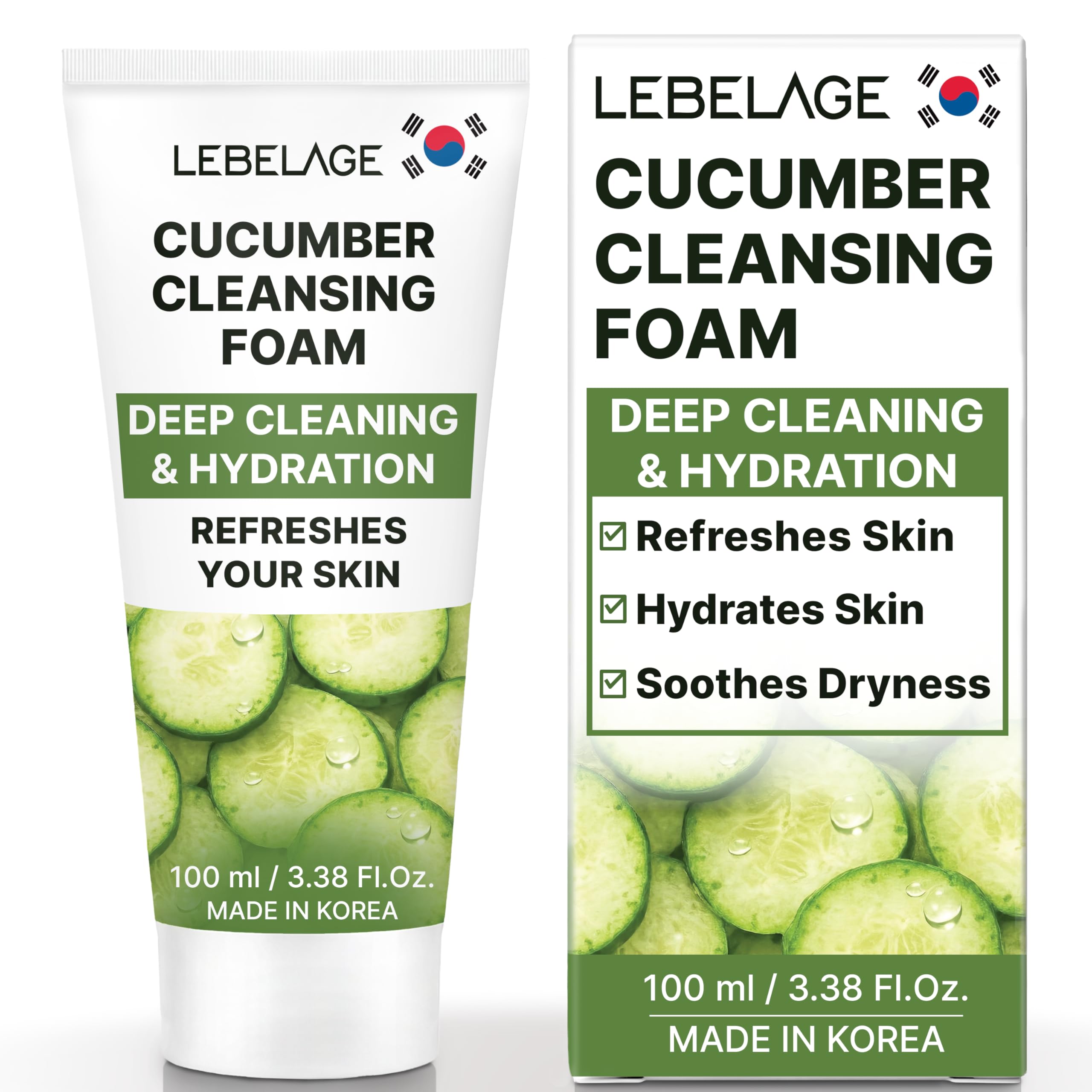 LEBELAGE Korean Snail Facial Cleanser 3.38 oz - LEBELAGE