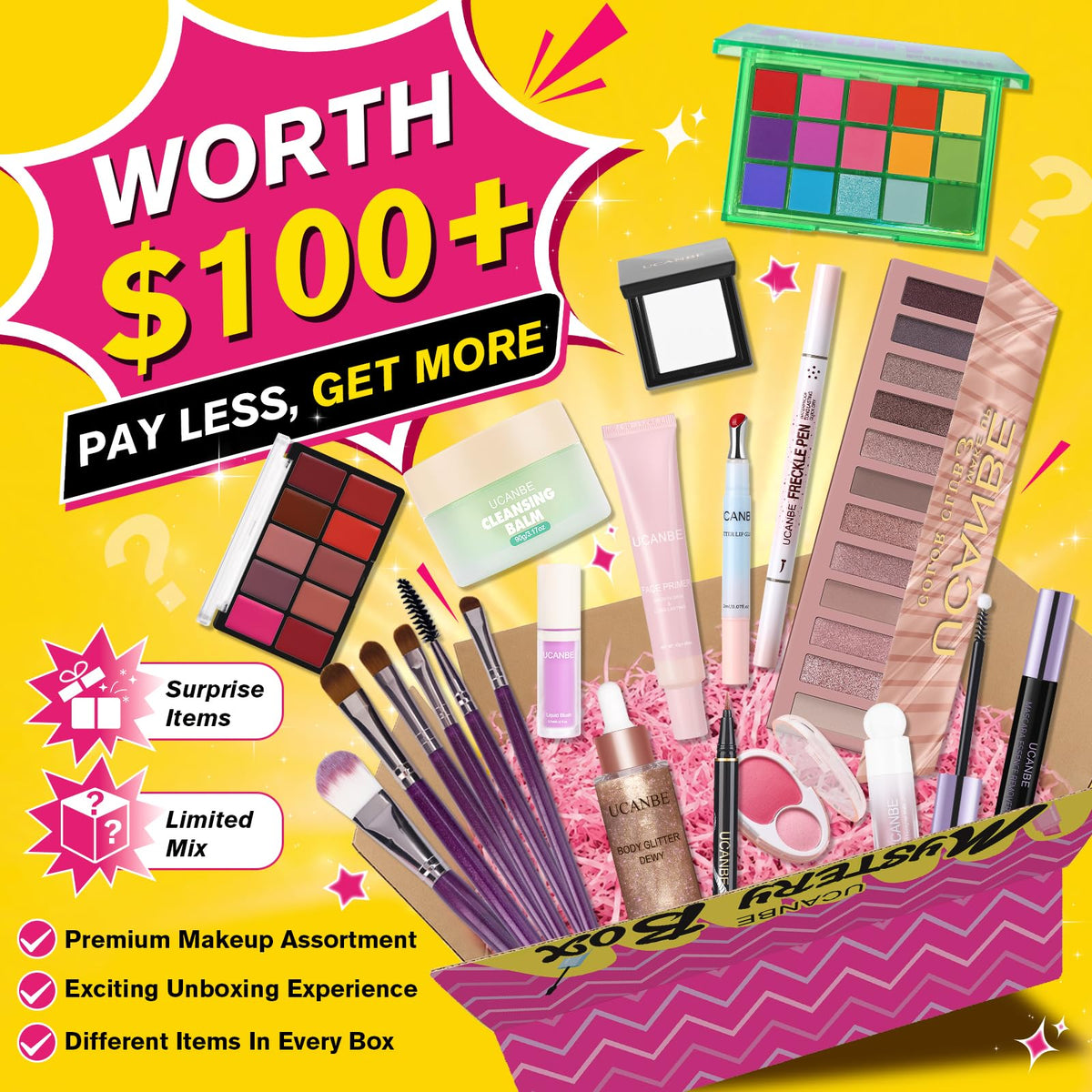 UCANBE Makeup Gift Set for Women All in One Full Face - UCANBE Official Imagery - 3