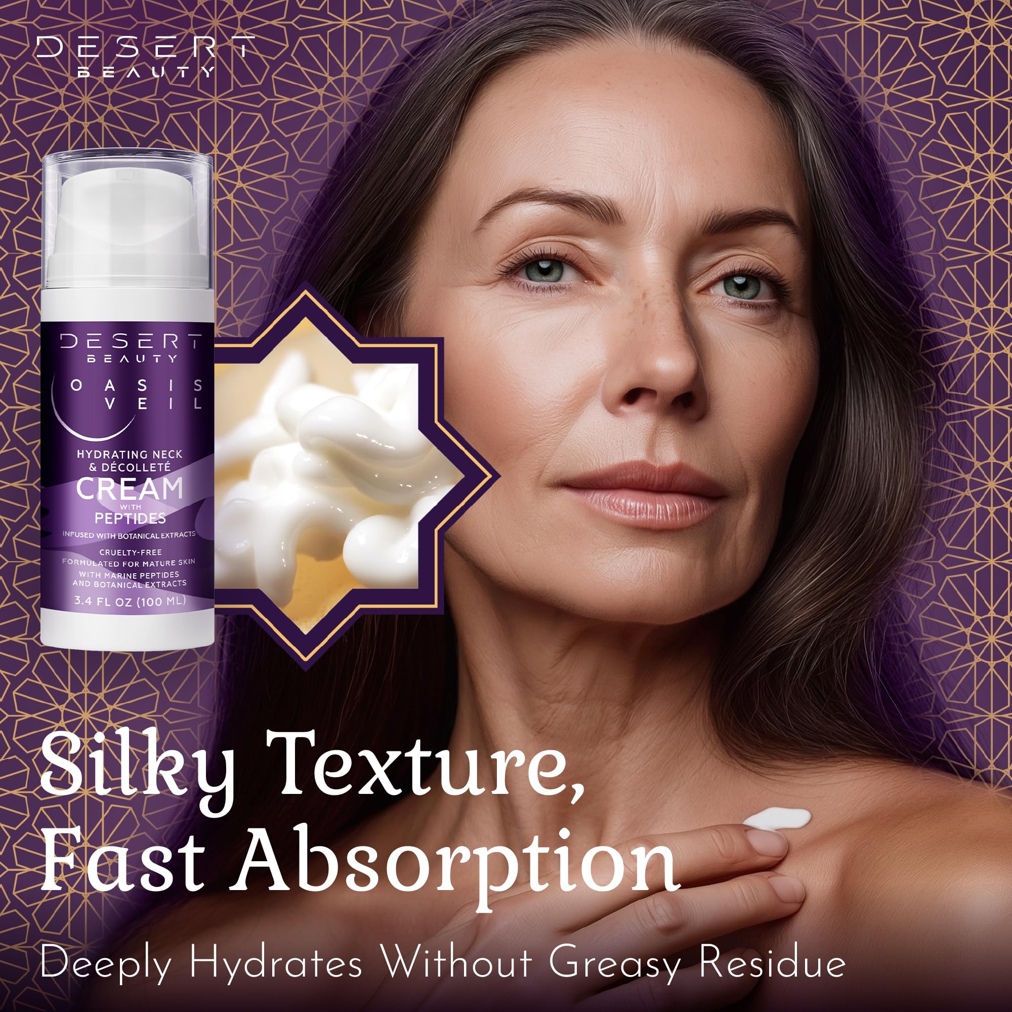 Neck Firming Cream 3 38 oz 3 Month Supply Tightening Lifting - Desert Beauty Official Imagery - 5