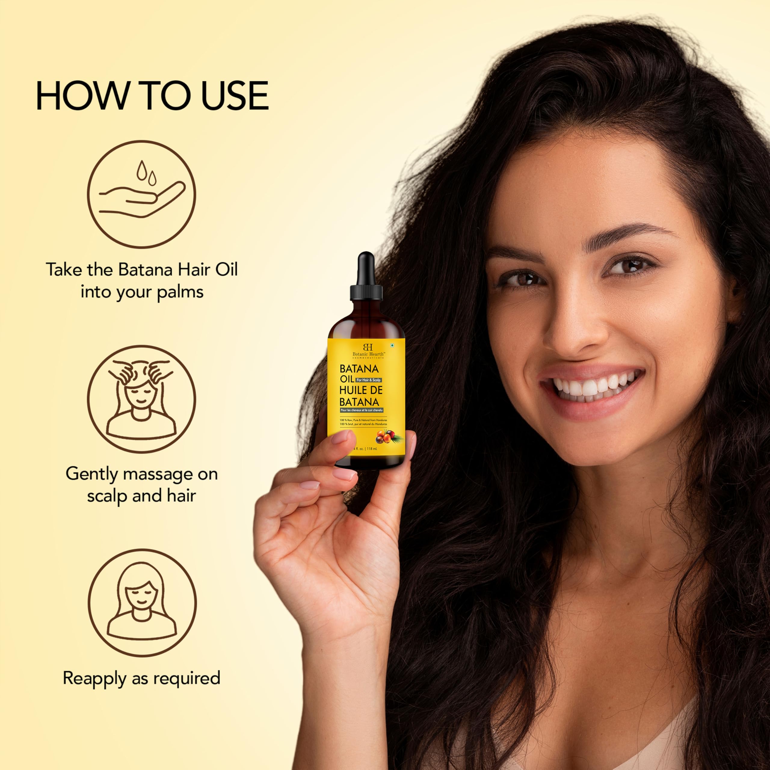 Botanic Hearth Batana Oil for Hair Growth & Hair Treatment, 4 Fl oz - Botanic Hearth Official Product View 5