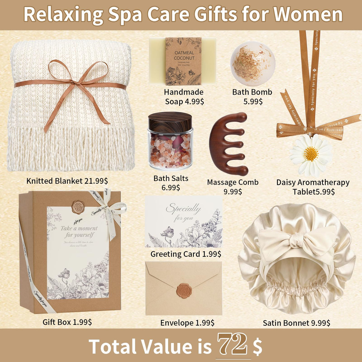 Self Care Gifts Baskets for Women Spa Care Package for Women - YEERSWAG Official Imagery - 3