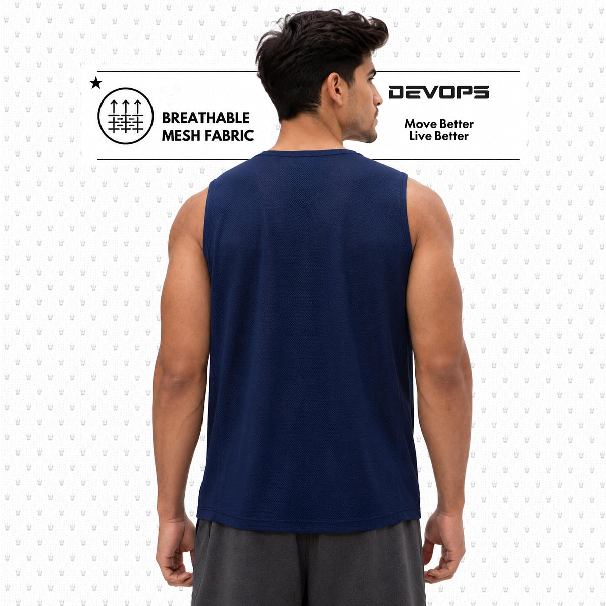 DEVOPS 3 Pack Men s Tank Tops Sleeveless Muscle Shirts Dry - DEVOPS Official Imagery - 3