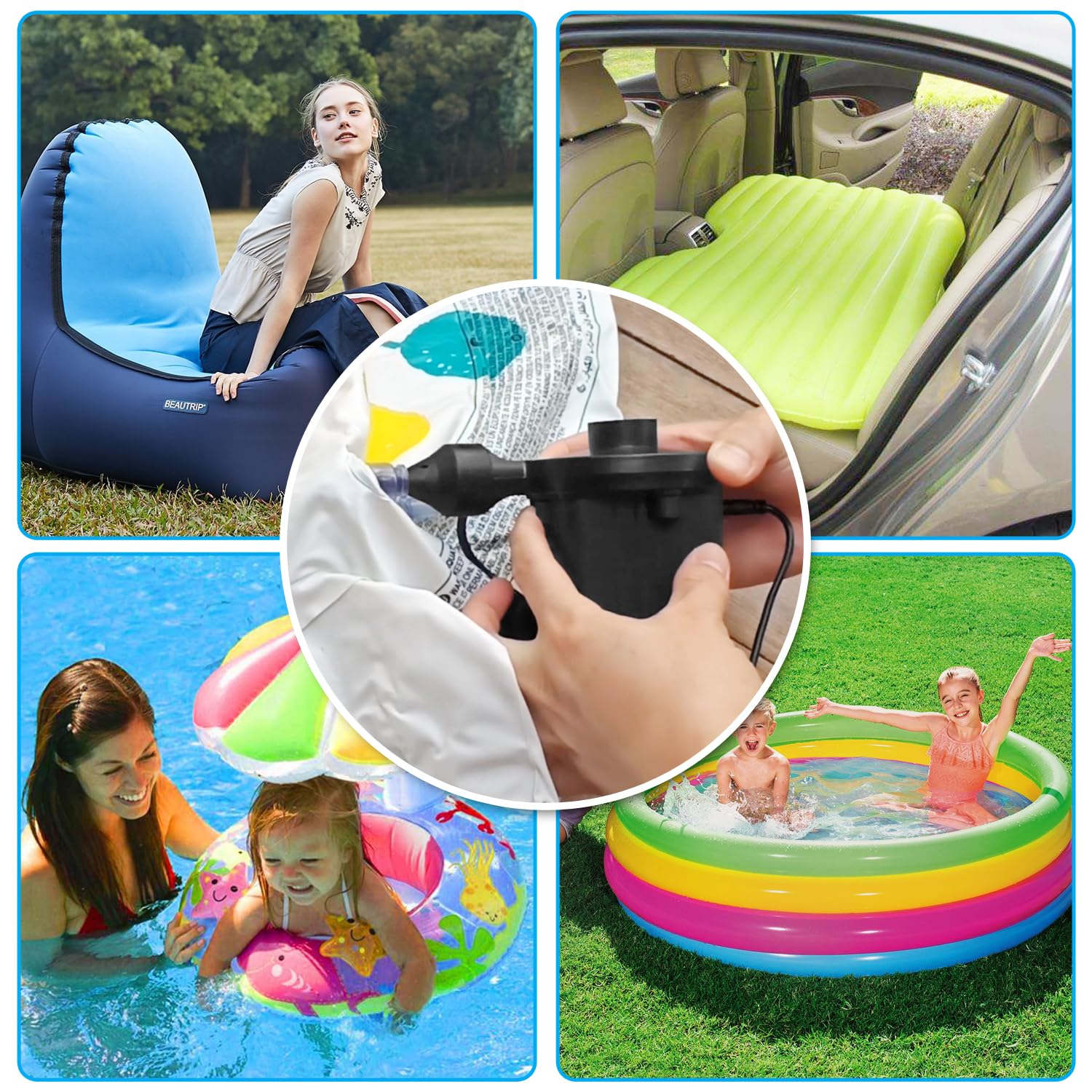 Newpol Inflatable Bed Pump, Electric Air Pump - View 2