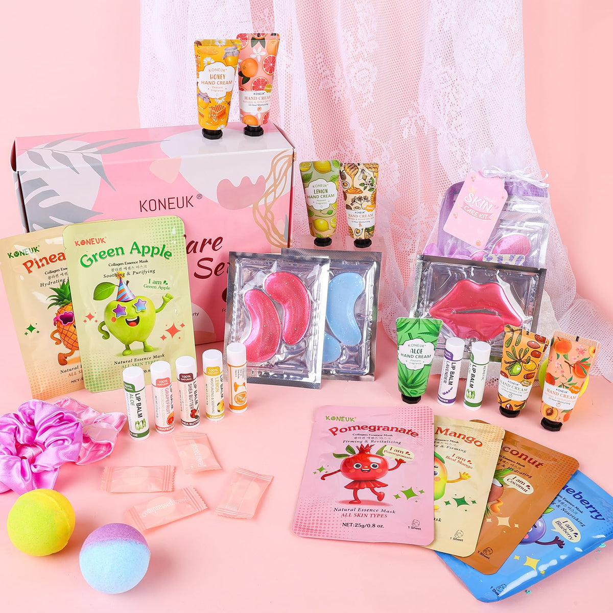 80PCS Spa Party Supplies for Girls Sleepover Spa Birthday - KONEUK Official Imagery - 8