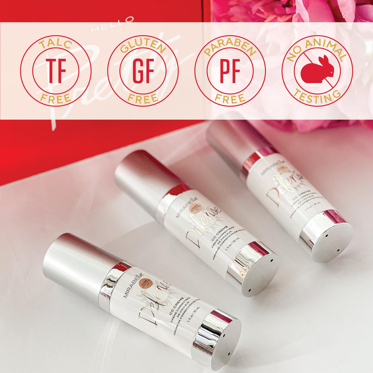 Mirabella Defense CC Creme Full Coverage Foundation with SPF - Mirabella Official Imagery - 7