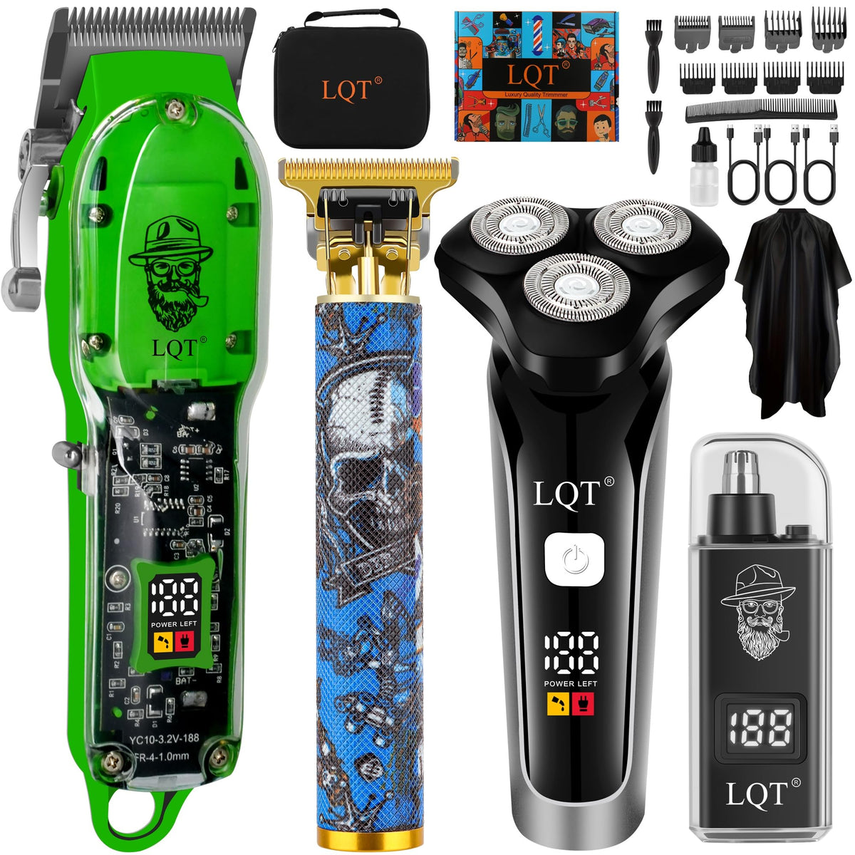 Hair Clippers for Men 4 Pcs Professional Cordless - LQT Official Imagery - 1