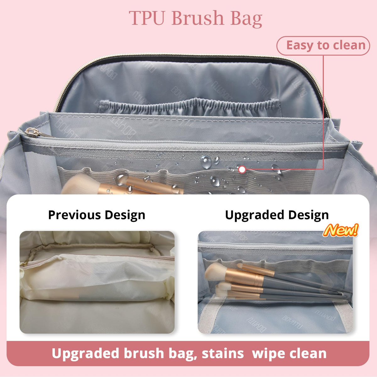 BOYATU Travel Makeup Bag Organizer 3 Pcs Cosmetic Bag Set - BOYATU Official Imagery - 8
