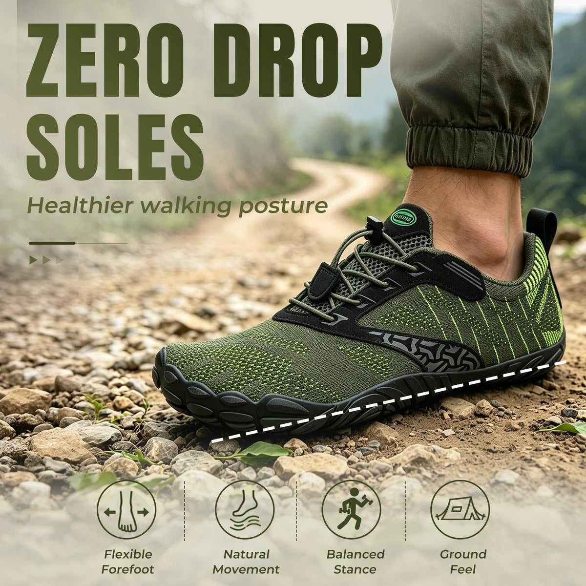 SAGUARO Mens Barefoot Shoes Wide Toe Box Minimalist Zero - SAGUARO Official Imagery - 5