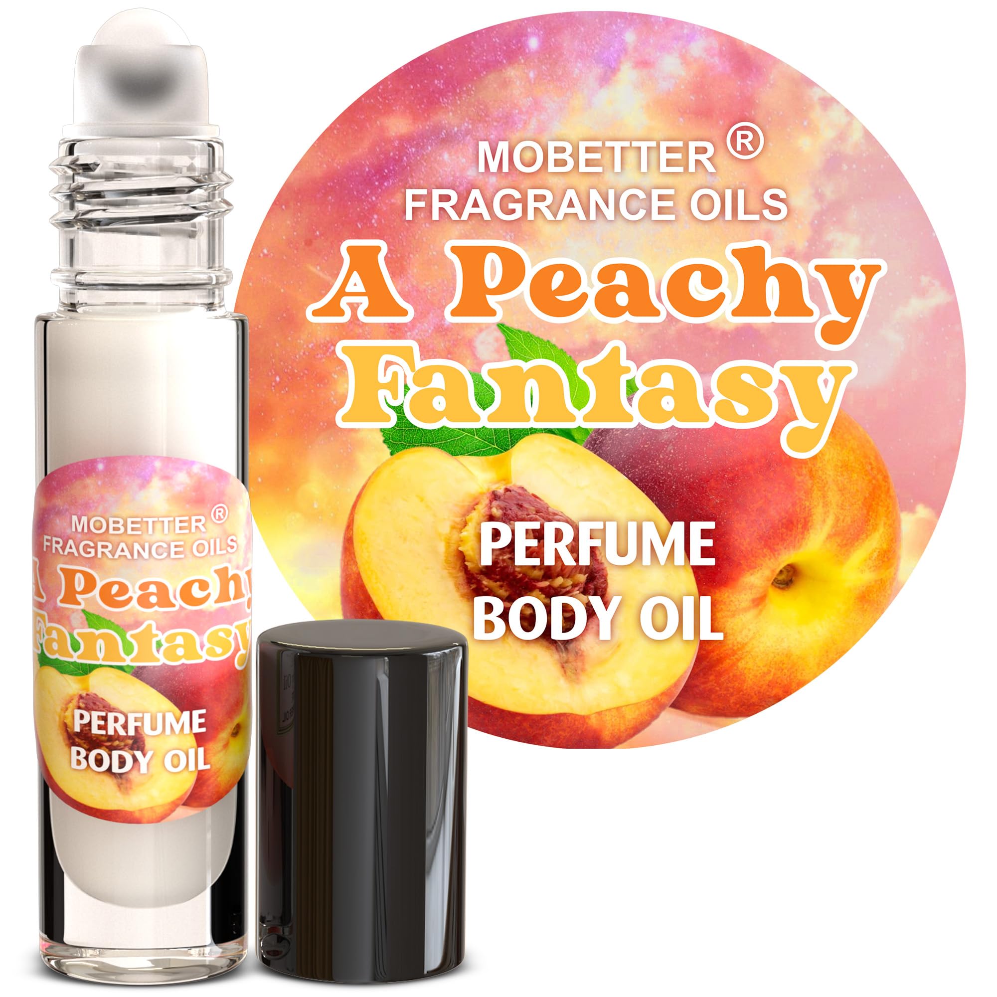 MOBETTER FRAGRANCE OILS A Peachy Fantasy Perfume Body Oil - Product Imagery