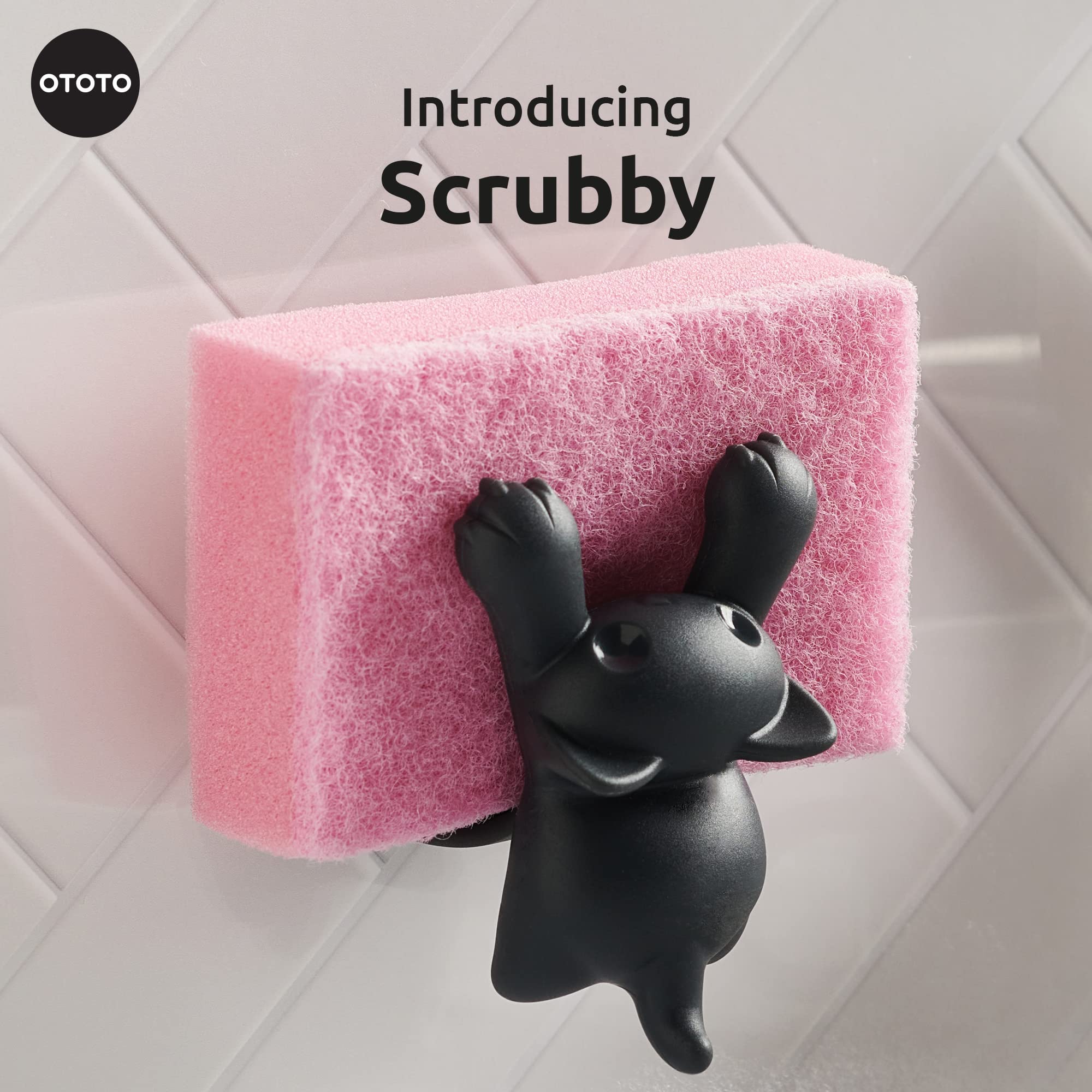 OTOTO Sponge Holder for Kitchen Sink - Comes With Dish Sponge - Dishwa - View 3