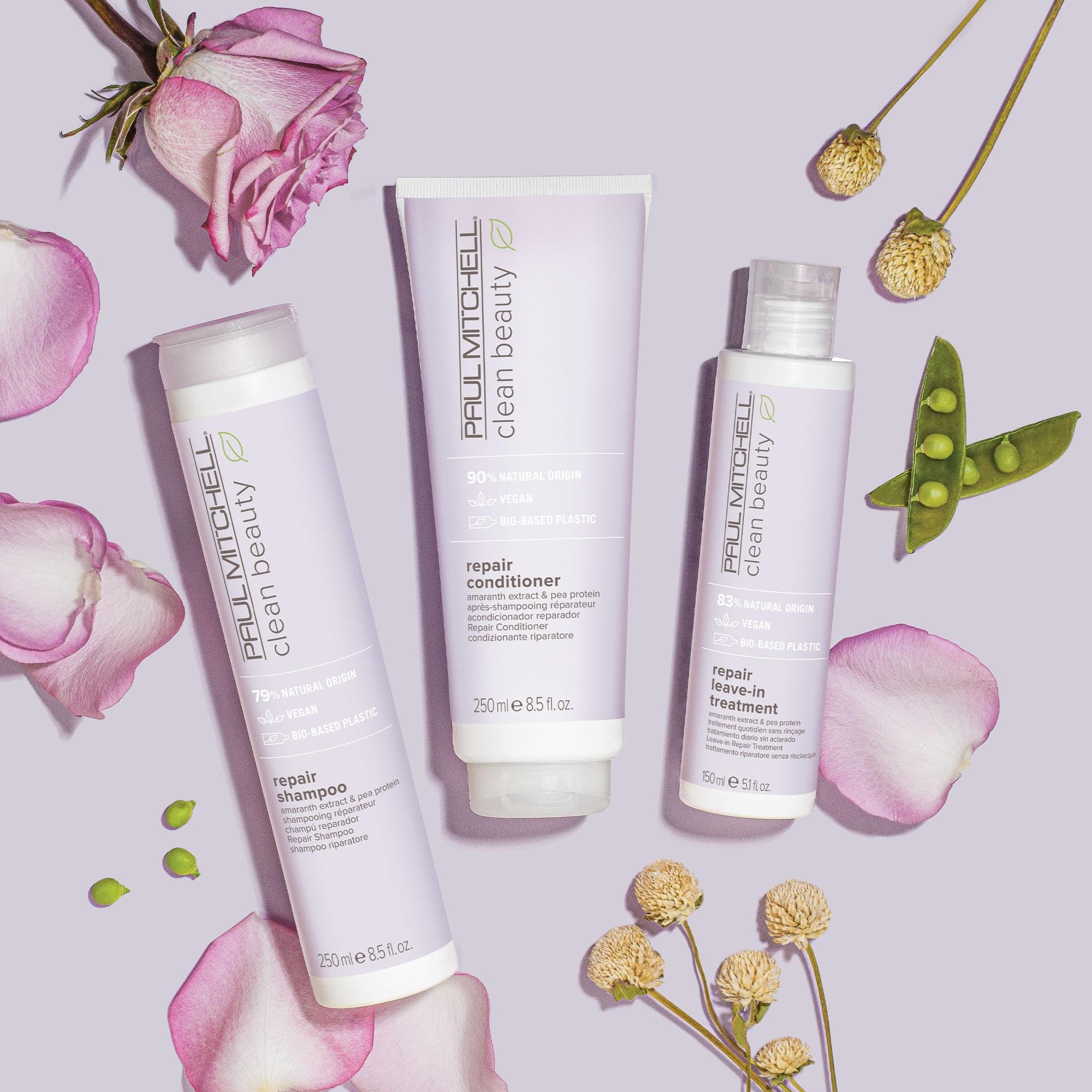 Paul Mitchell Clean Beauty Repair Leave-In Treatment, Leave-In Conditioner, Restores Strands, For Damaged, Brittle Hair, 5.1 fl. oz.