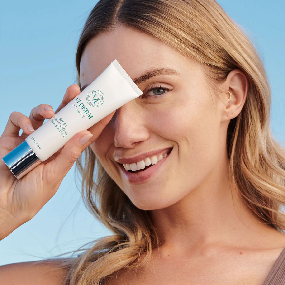 Vi Derm SPF 50 UV Defense Sunscreen Lightweight Fast - VI DERM Official Imagery - 7