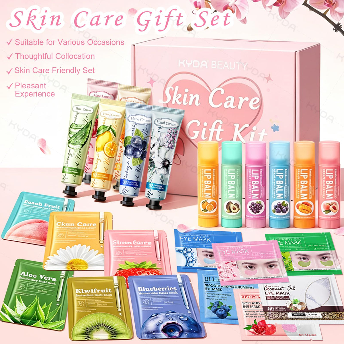KYDA 72 Pcs Bulk Gifts for Women Spa Sleepover Party - KYDA Official Imagery - 7
