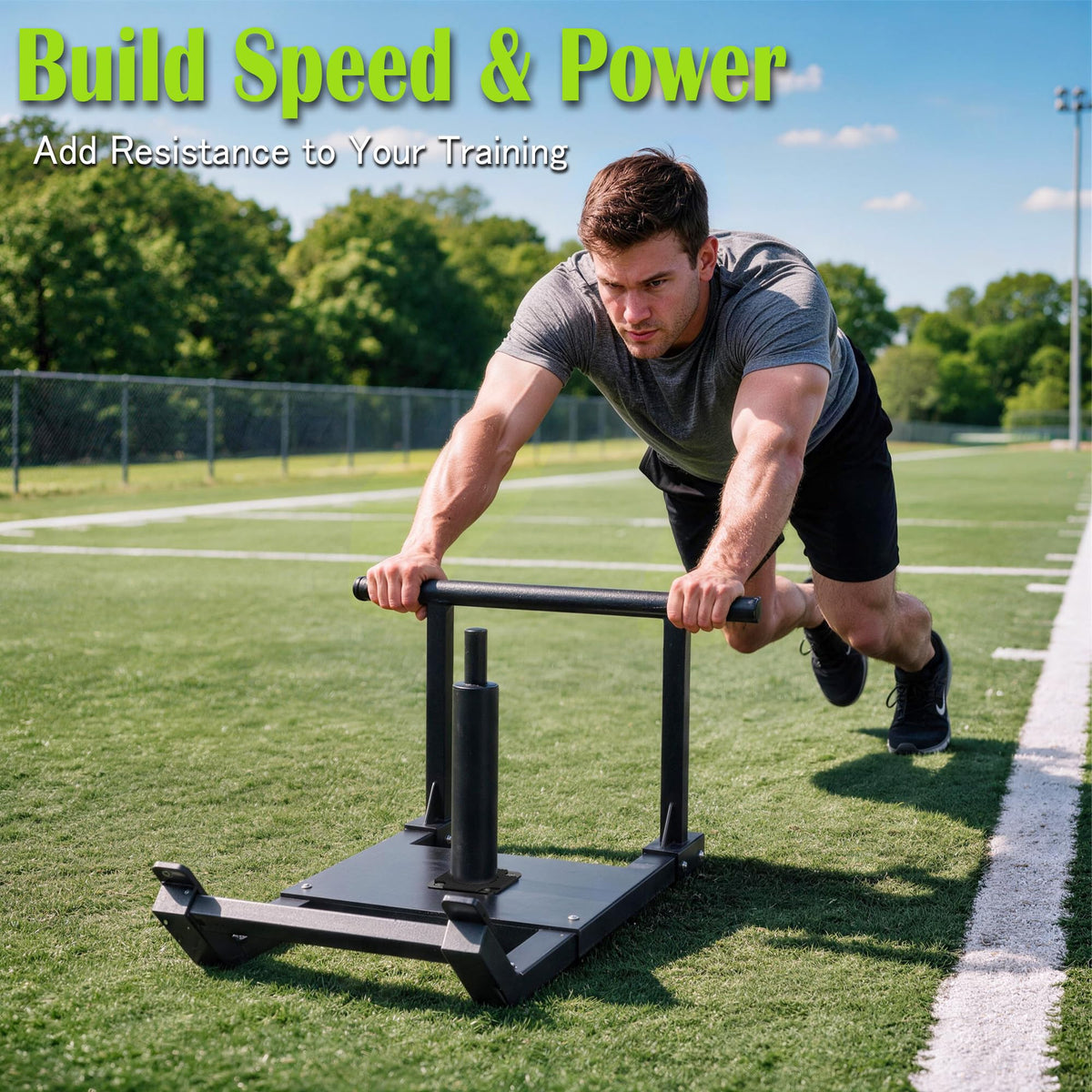 GanFindX Weight Sled Workout Sled for Athletic Fitness - GanFindX Official Imagery - 4