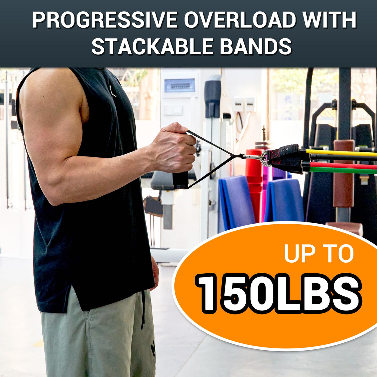 TheFitLife Resistance Bands Set with Handles Door Anchor and - TheFitLife Official Imagery - 4