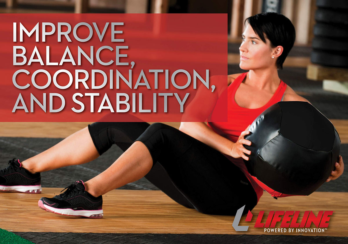 Lifeline Wall Ball Weighted Medicine Ball Core Strength with - Lifeline Official Imagery - 4