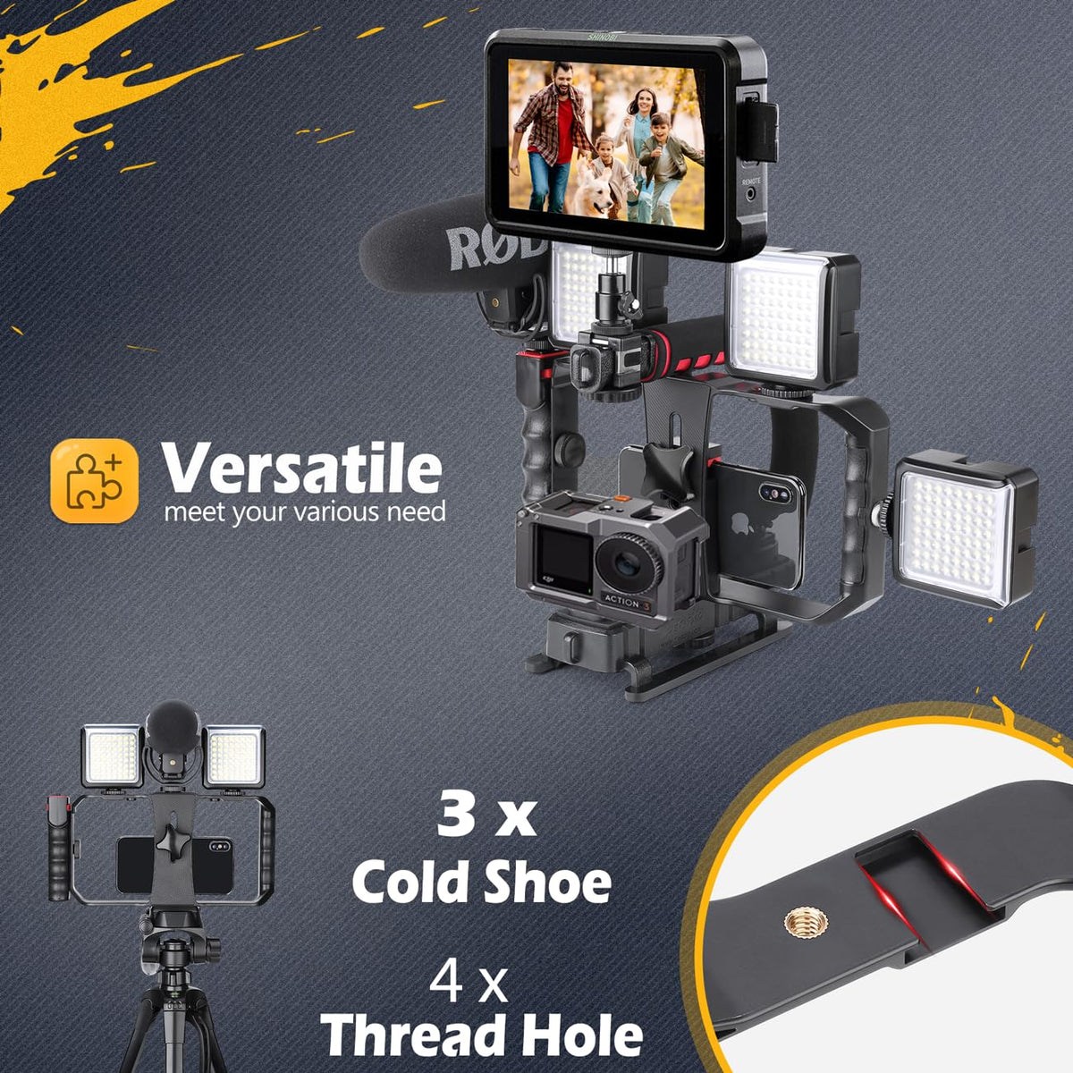 Zeadio Camera Smartphone Handheld Stabilizer Triple Cold - Zeadio Official Imagery - 7