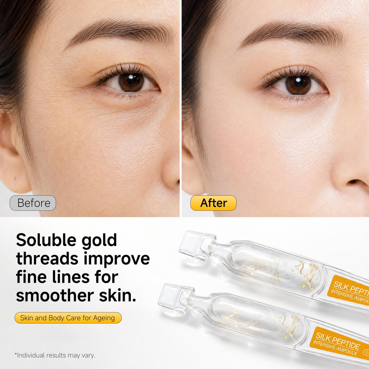 Deep Collagen Silk Peptide Ampoule for Face Korean Anti - Eustofeyce Official Imagery - 5