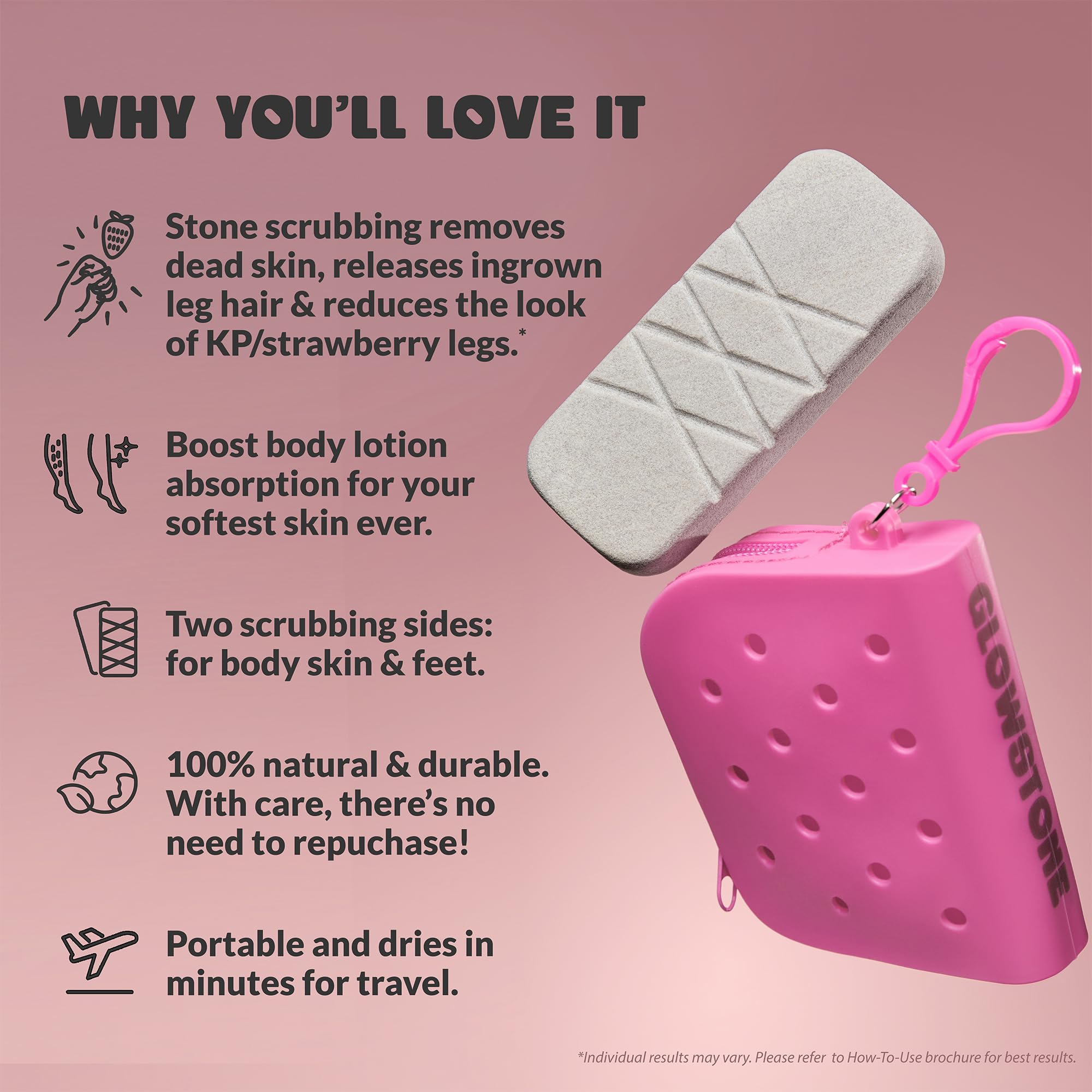 GLOWSTONE - GET EVEN LEG SCRUB GET EVEN LEG SCRUB - Stone Body Scrubber & Leg - GLOWSTONE - GET EVEN LEG SCRUB Official Product View 4