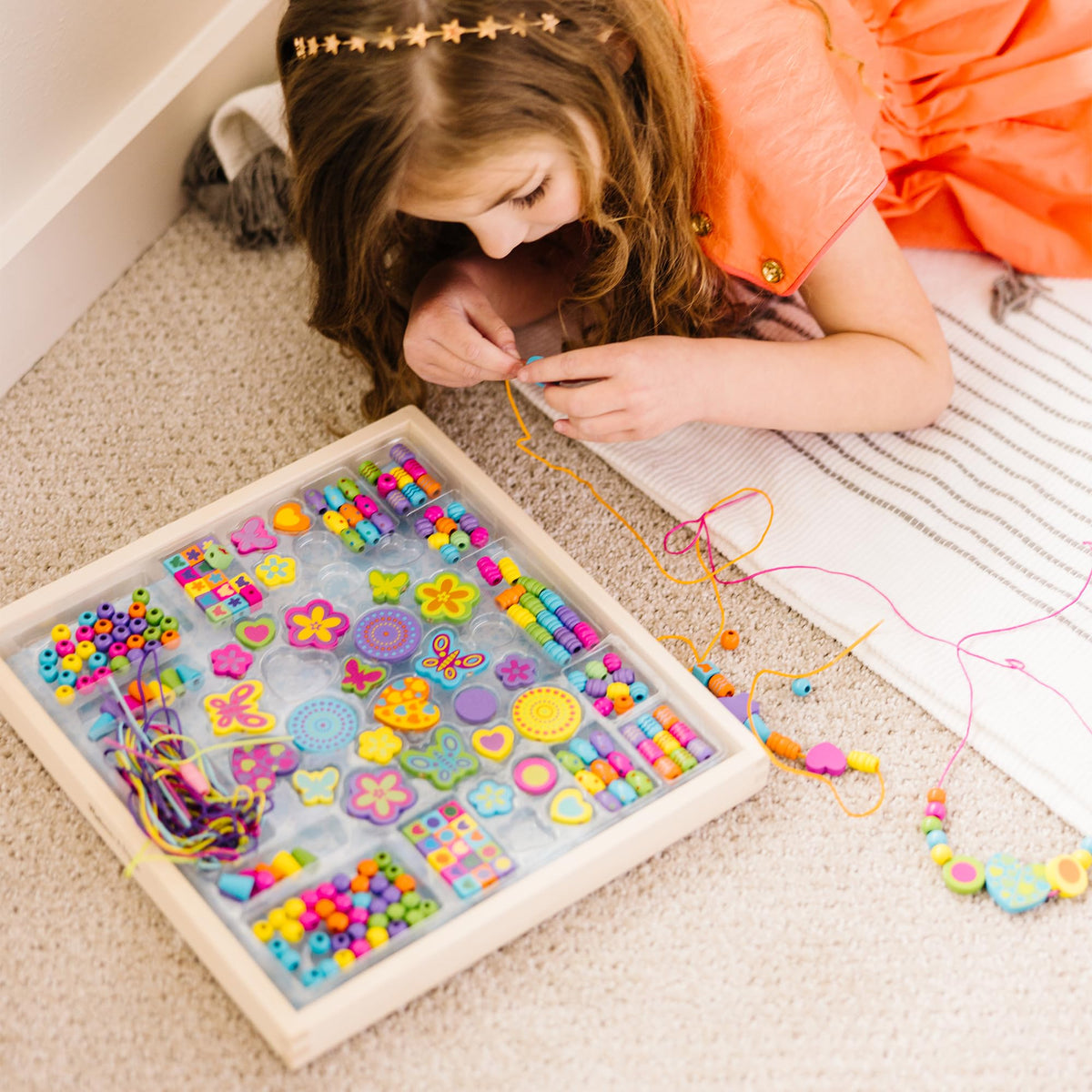 Melissa Doug Created by Me Bead Bouquet Deluxe Jewelry Kit - Premium Selection Official Imagery - 7