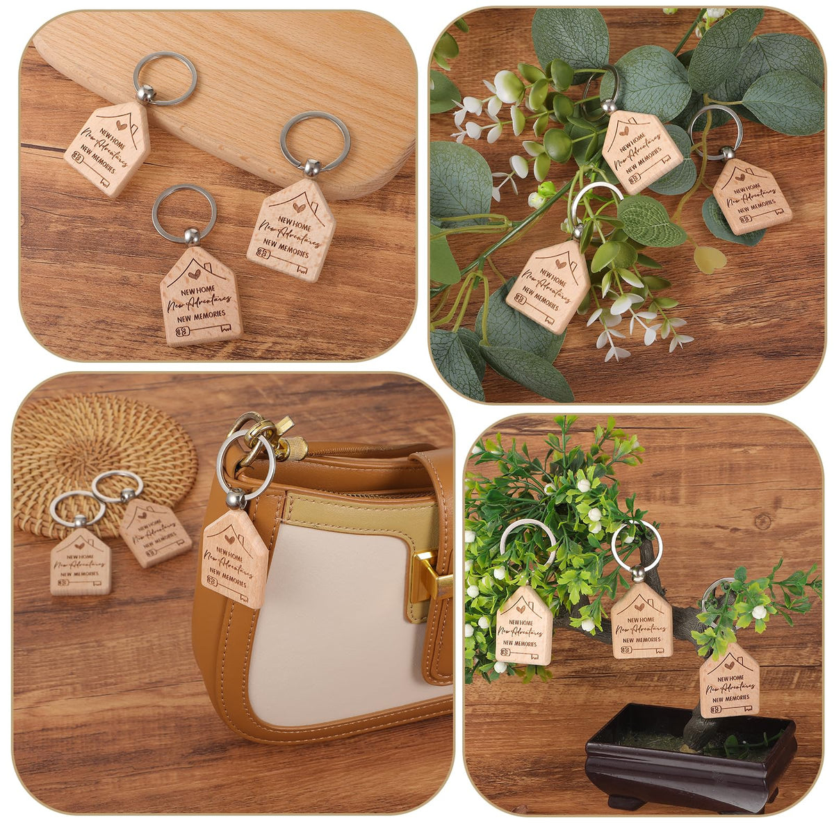 60 Pcs Welcome Home Keychain Bulk New Homeowner Gifts - xozeooeu Official Imagery - 8